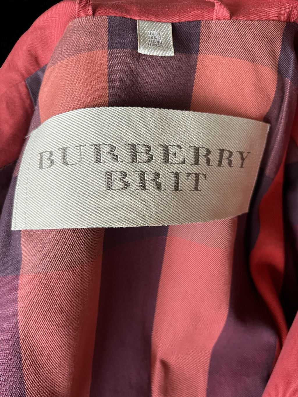 Burberry Classic Gabardine Cotton Trench Coat Brick Red Size S (UK 8)