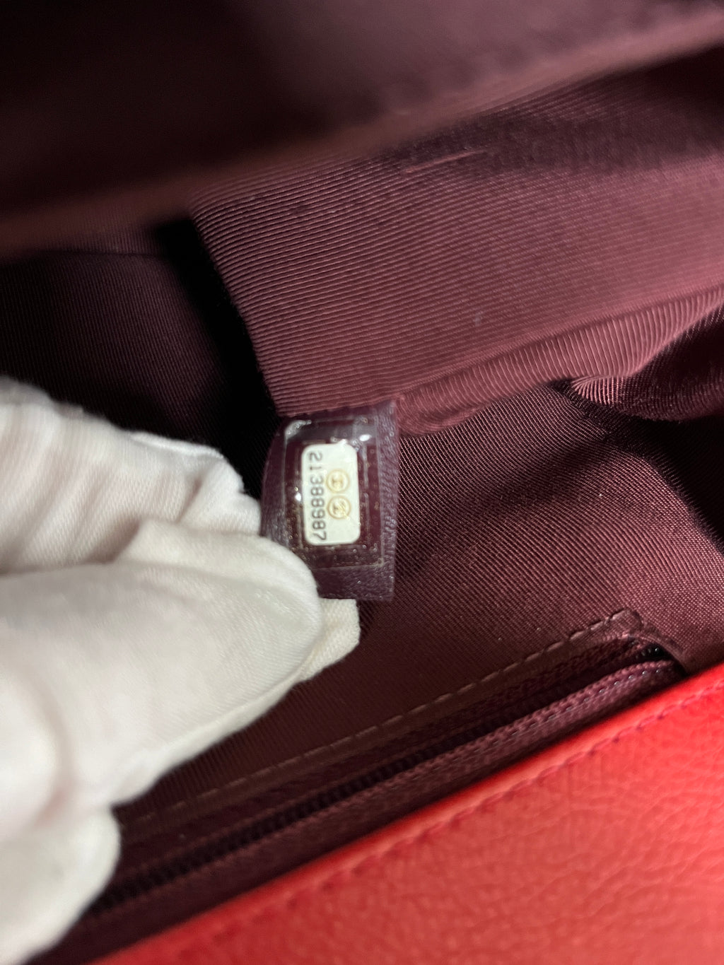 2015-2016 Chanel Large Boy Bag Red Quilted Leather Antique Silver Hardware