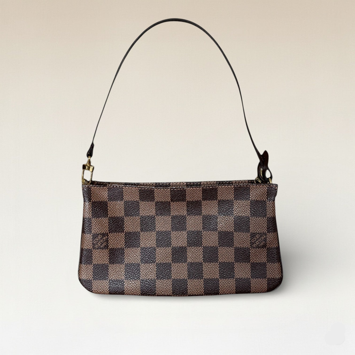 2002 Louis Vuitton Pochette Accessoires In Damier Ebene Coated Canvas