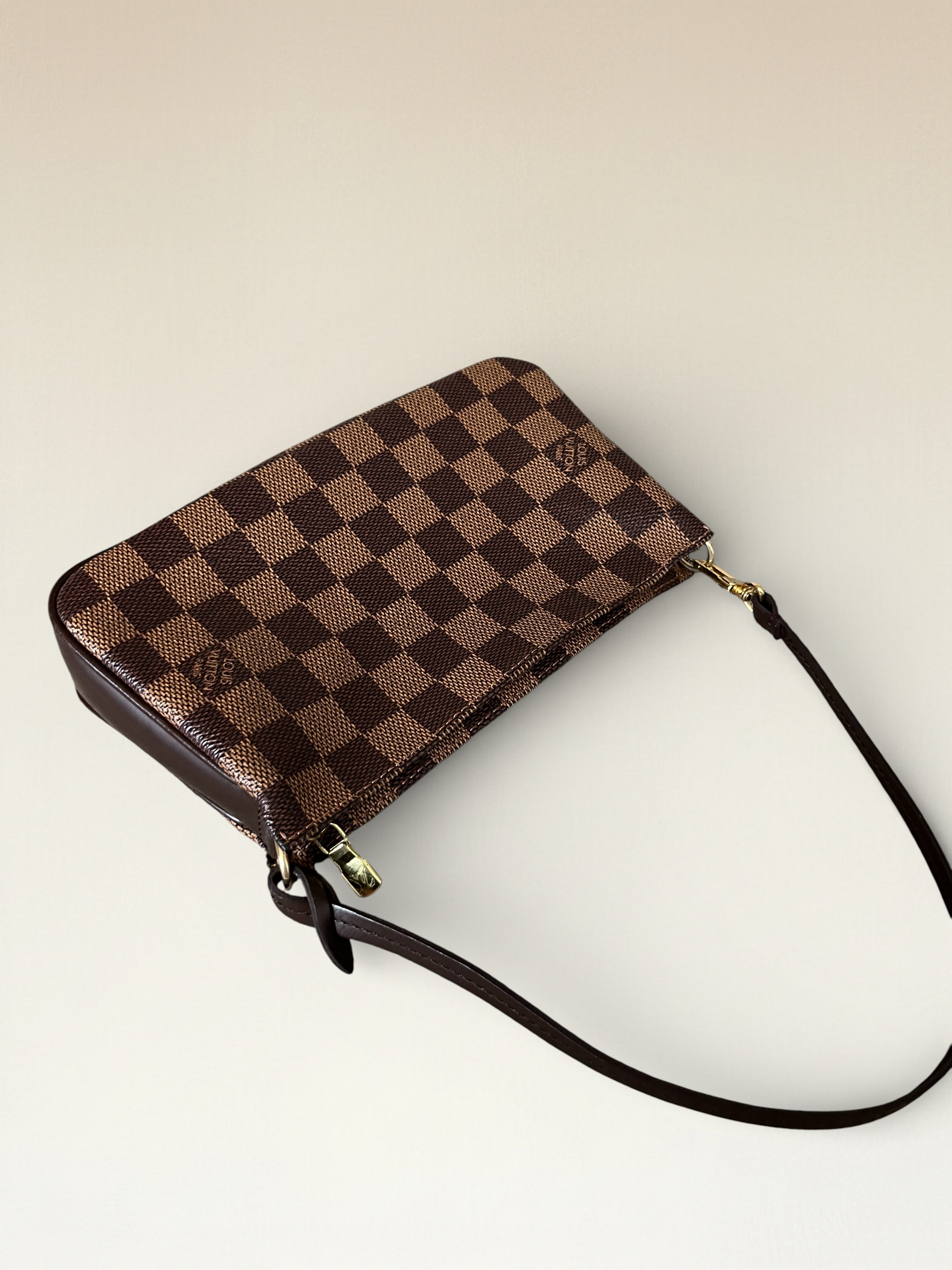 2002 Louis Vuitton Pochette Accessoires In Damier Ebene Coated Canvas