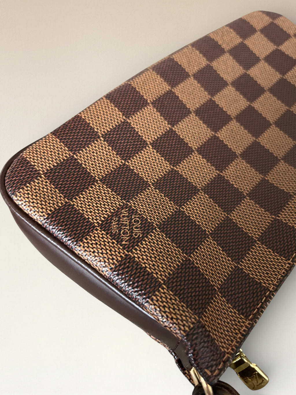 2002 Louis Vuitton Pochette Accessoires In Damier Ebene Coated Canvas