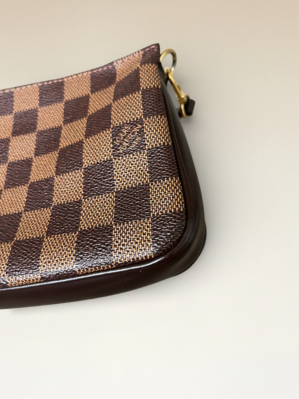 2002 Louis Vuitton Pochette Accessoires In Damier Ebene Coated Canvas