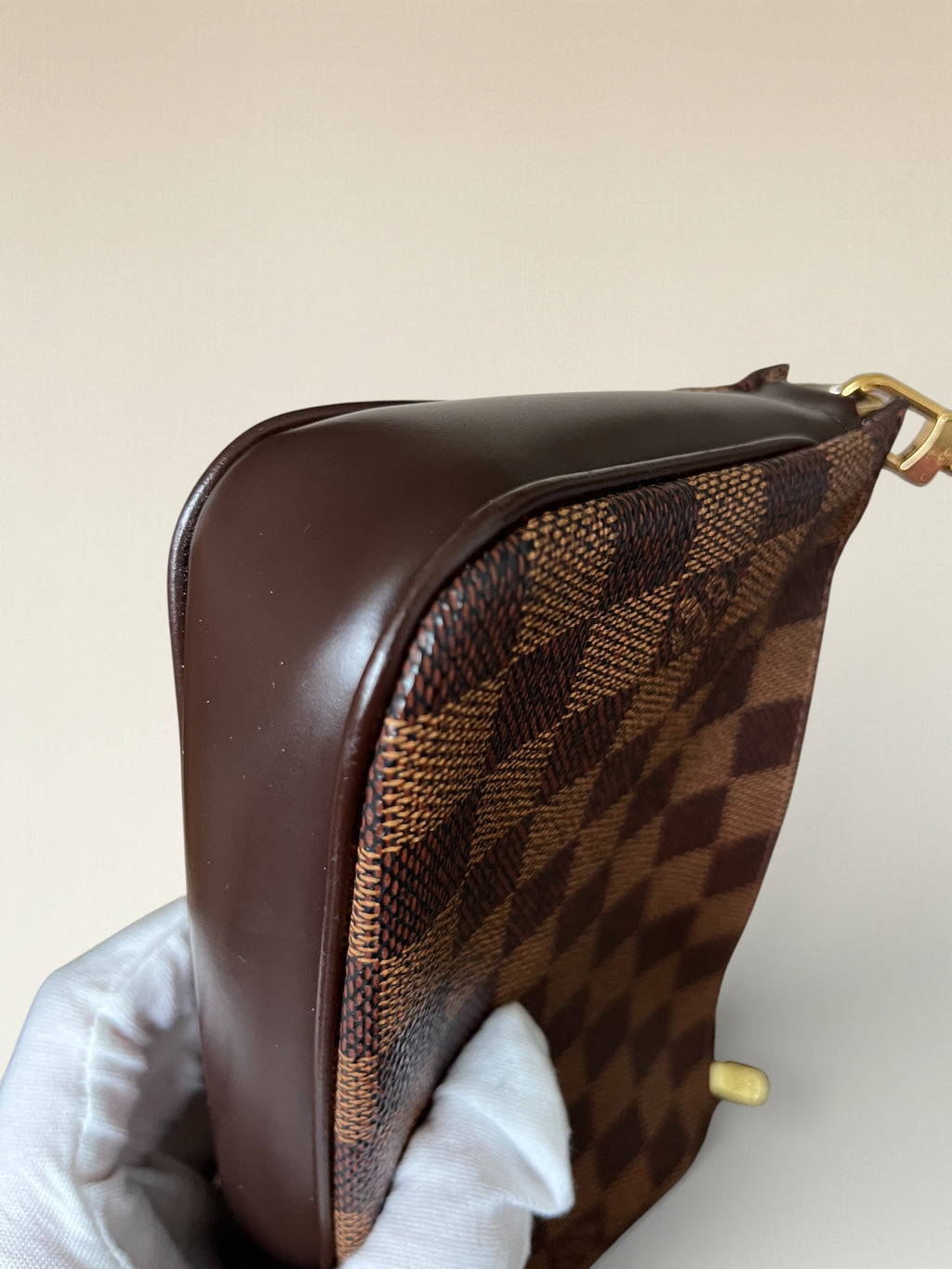 2002 Louis Vuitton Pochette Accessoires In Damier Ebene Coated Canvas