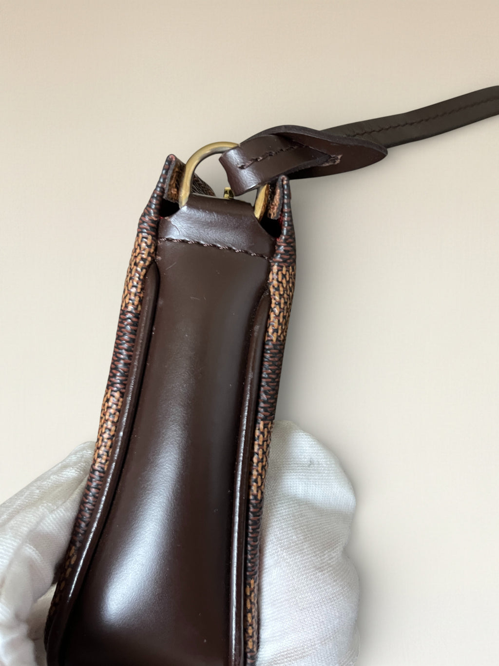 2002 Louis Vuitton Pochette Accessoires In Damier Ebene Coated Canvas