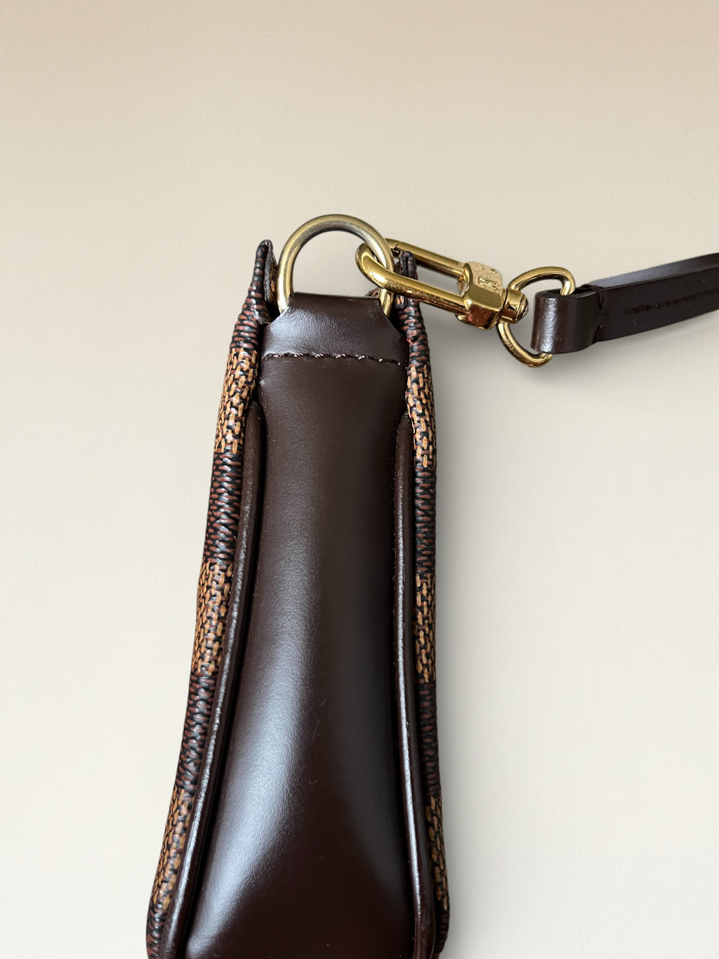 2002 Louis Vuitton Pochette Accessoires In Damier Ebene Coated Canvas