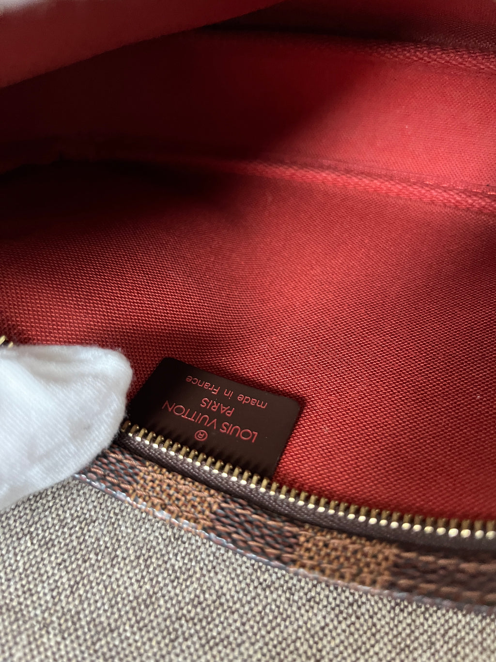 2002 Louis Vuitton Pochette Accessoires In Damier Ebene Coated Canvas