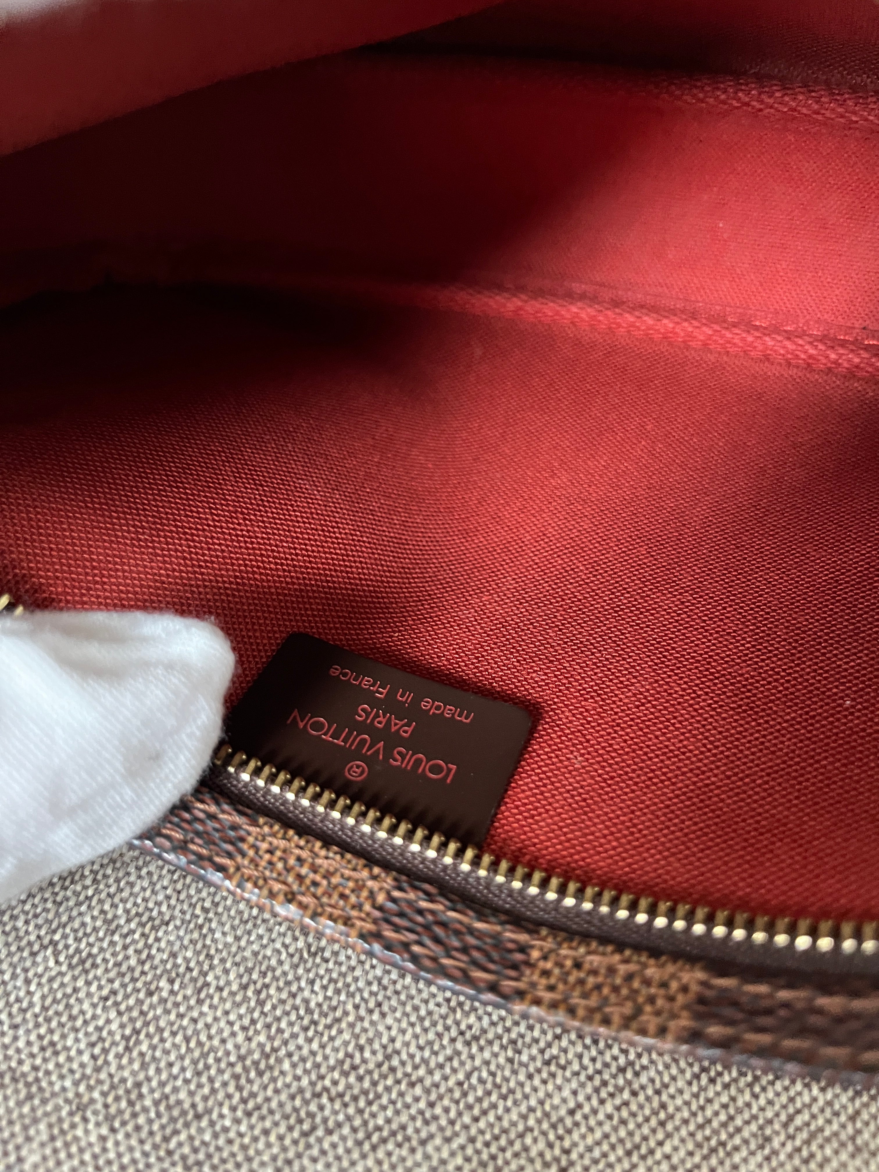 2002 Louis Vuitton Pochette Accessoires In Damier Ebene Coated Canvas