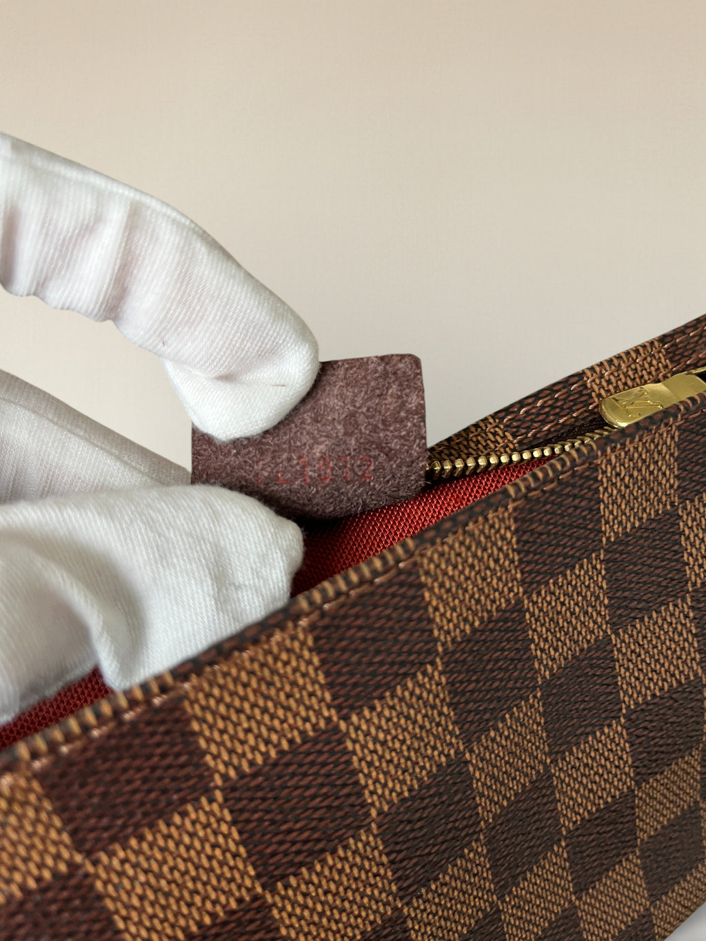 2002 Louis Vuitton Pochette Accessoires In Damier Ebene Coated Canvas