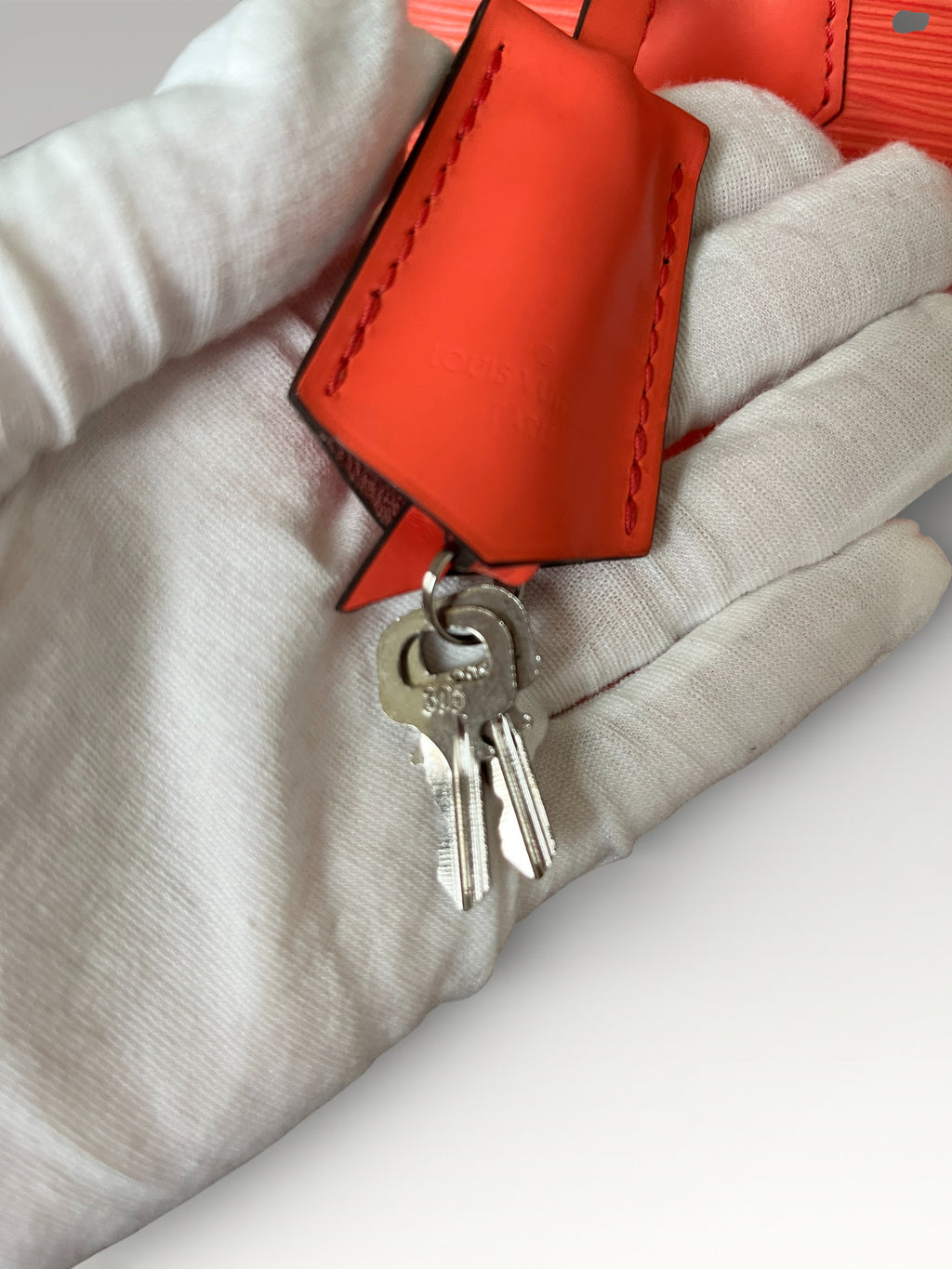 2015 Louis Vuitton Alma BB Epi Leather Bag In Coral