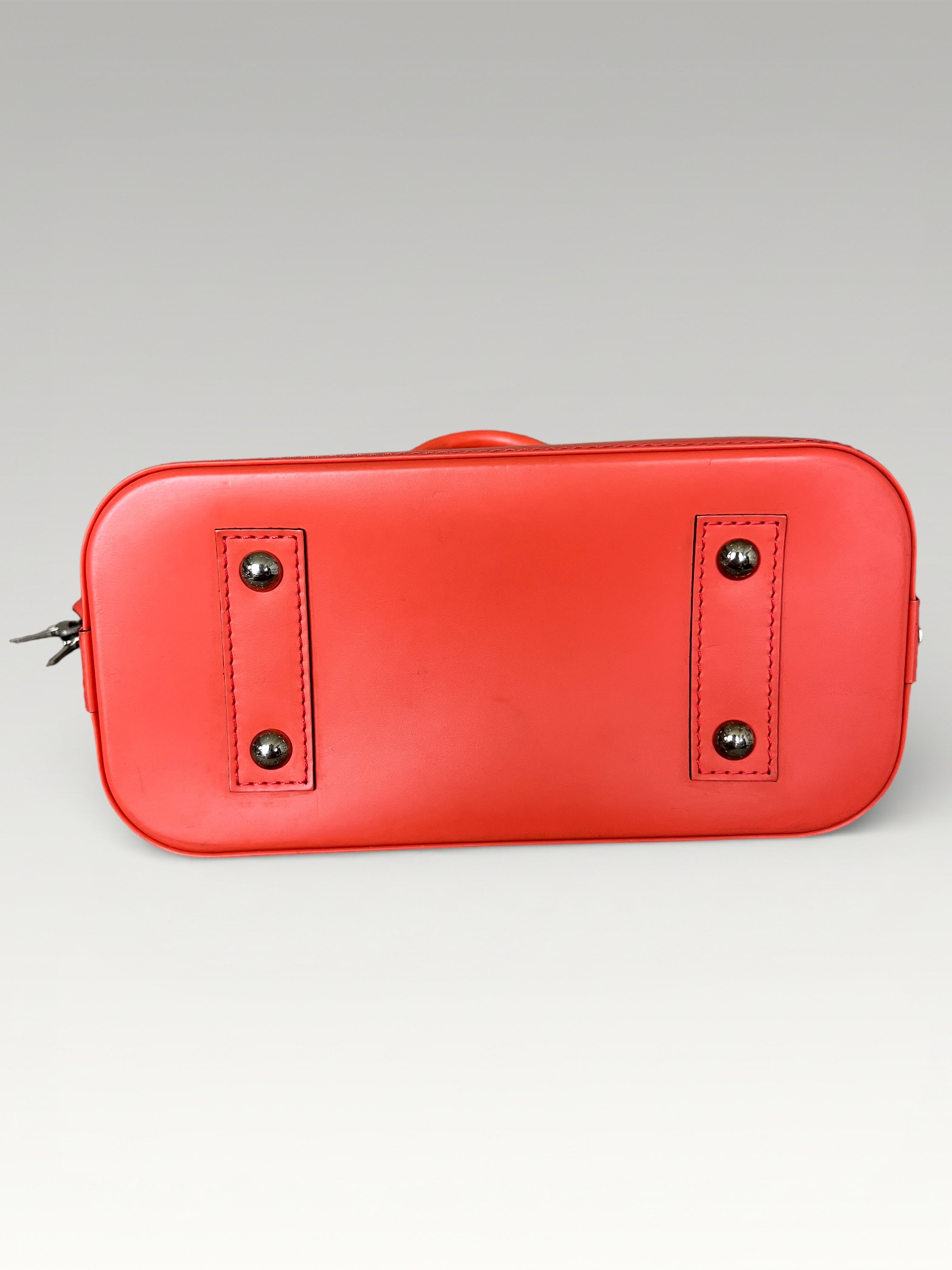 2015 Louis Vuitton Alma BB Epi Leather Bag In Coral