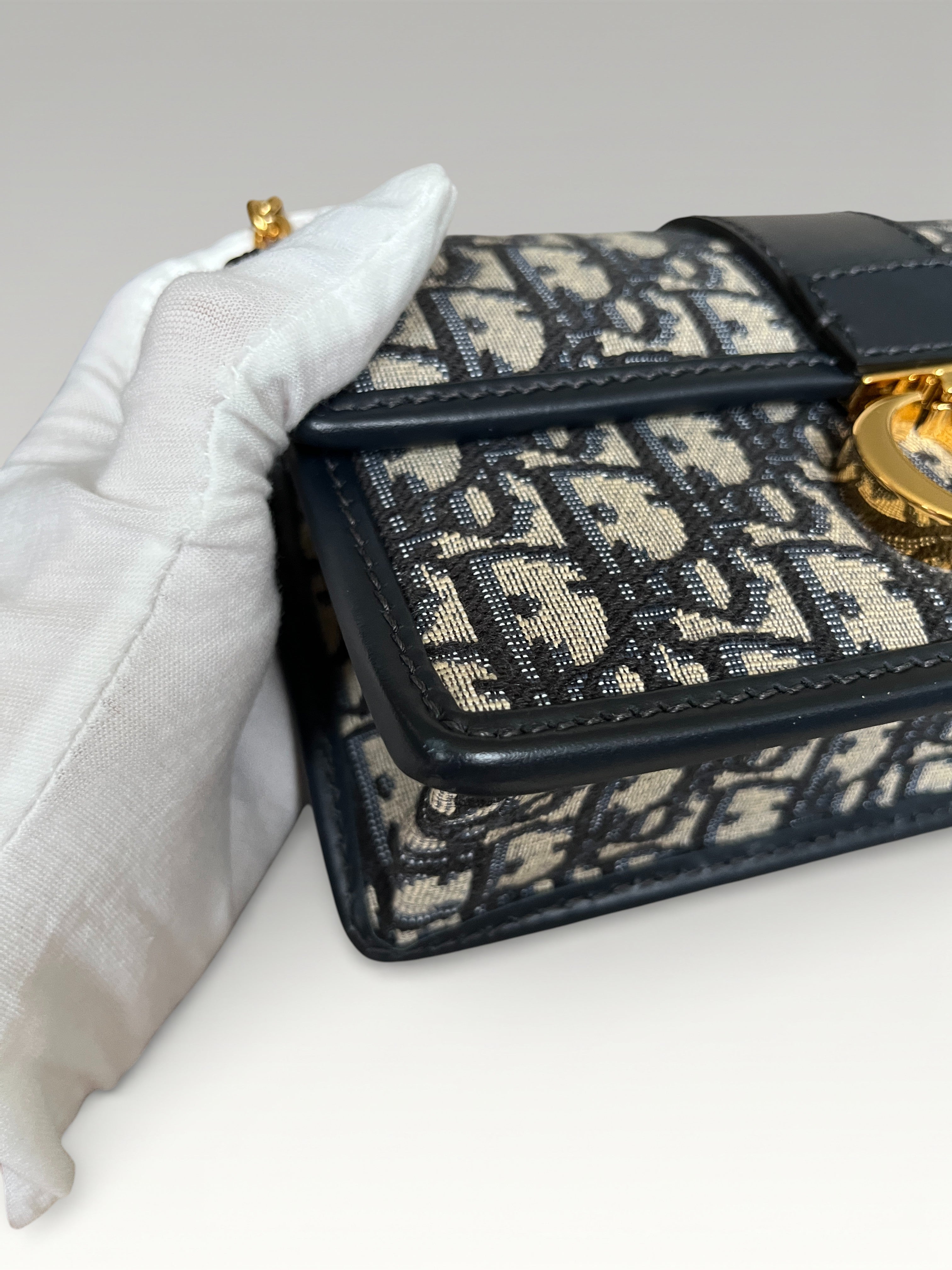 Dior Oblique Jacquard Fabric 30 Montaigne East West Crossbody Bag