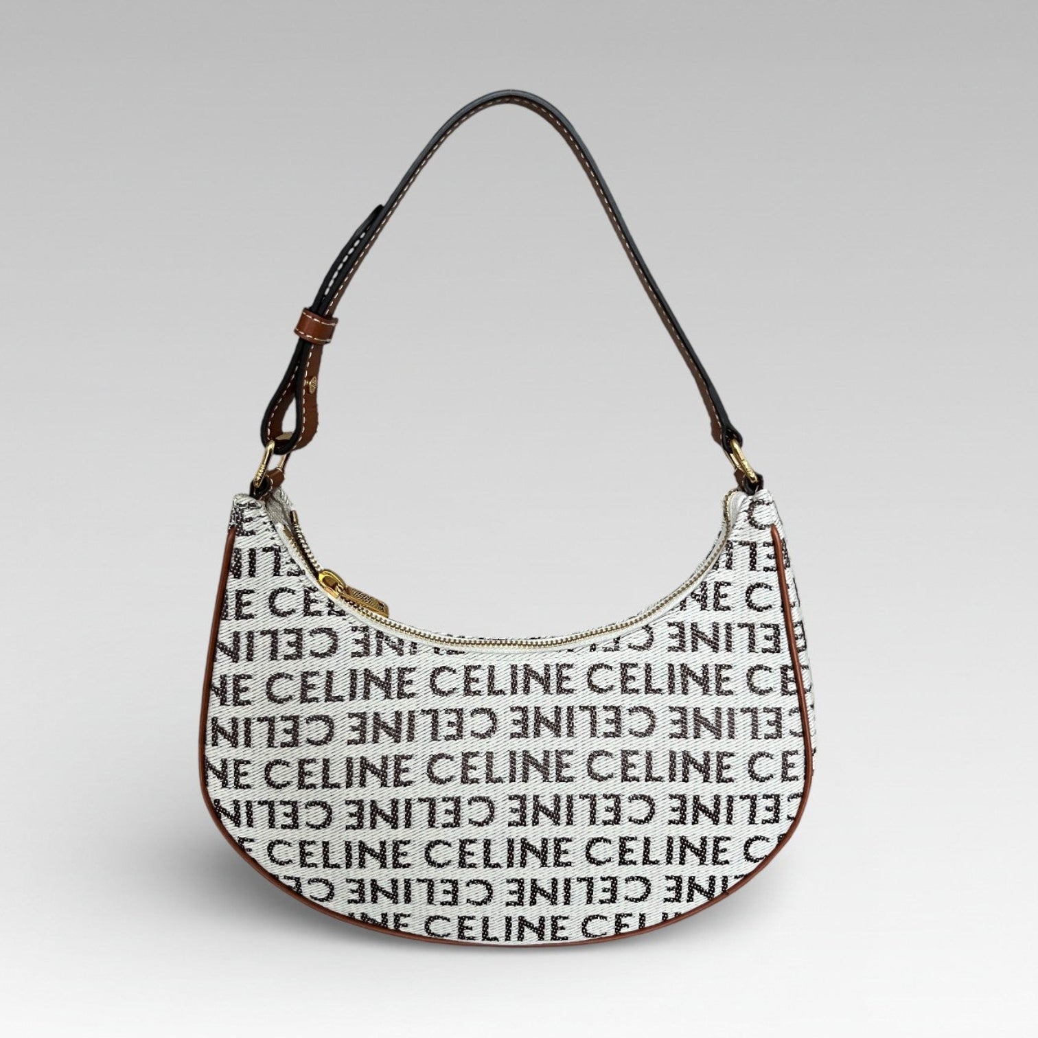 Céline Medium Ava Canvas Monogram Shoulder Bag