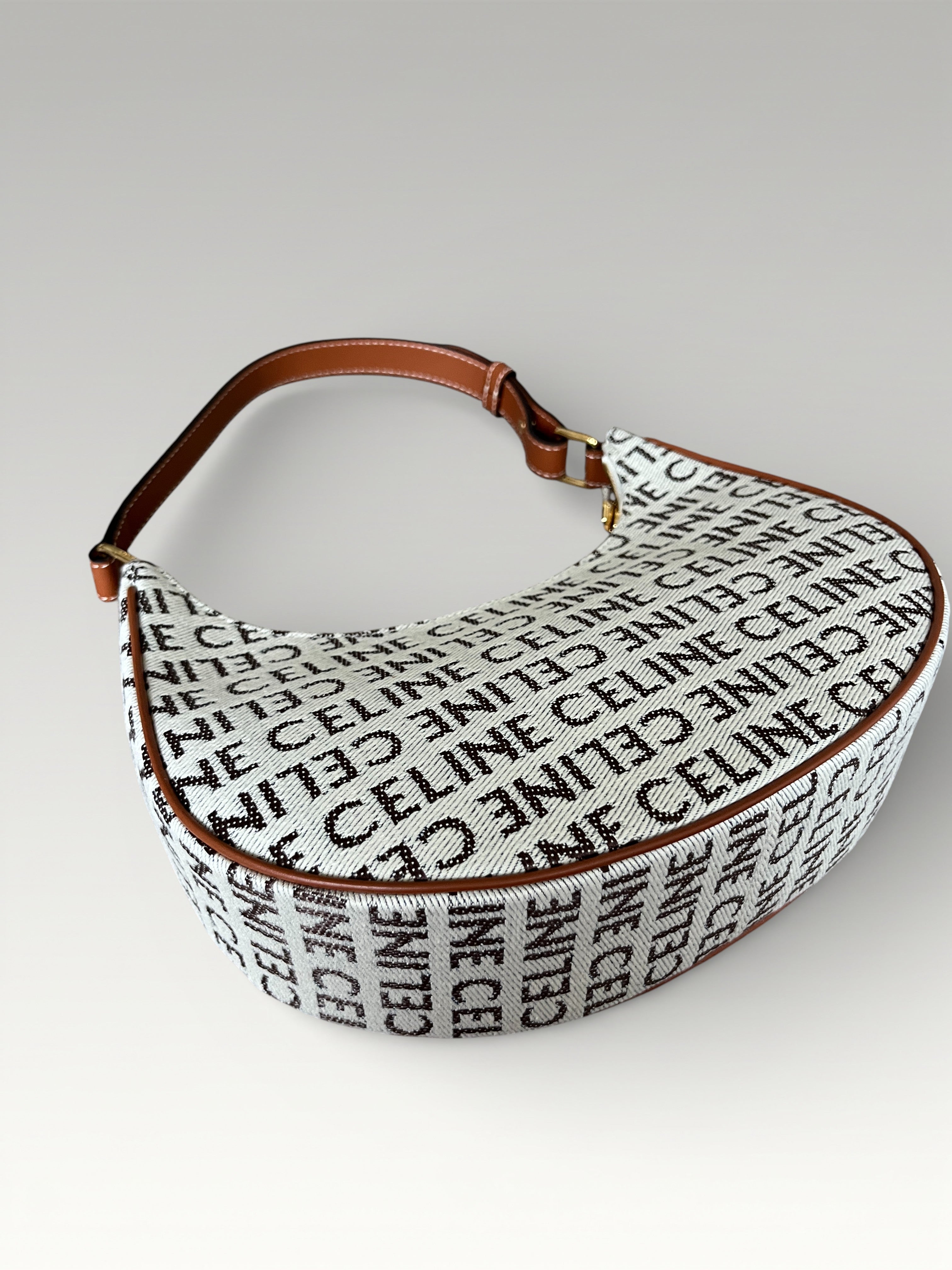 Céline Medium Ava Canvas Monogram Shoulder Bag