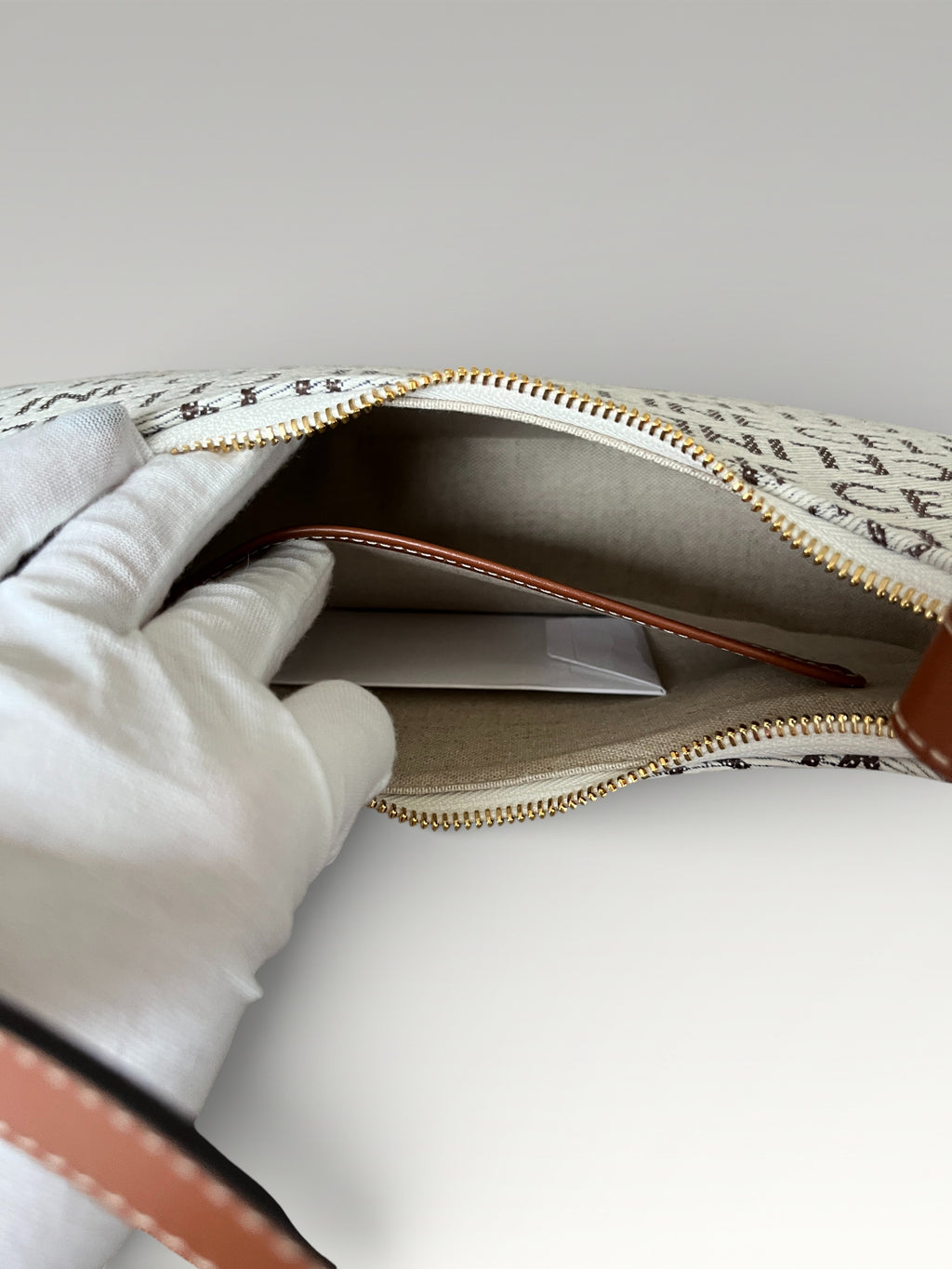 Céline Medium Ava Canvas Monogram Shoulder Bag
