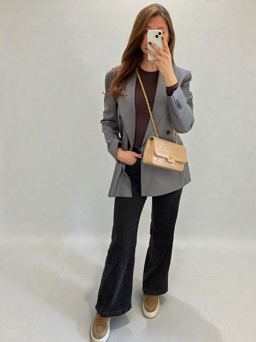 1989-1991 Chanel Vintage Matelassé Lambskin Quilted Flap Bag 24K Gold Hardware