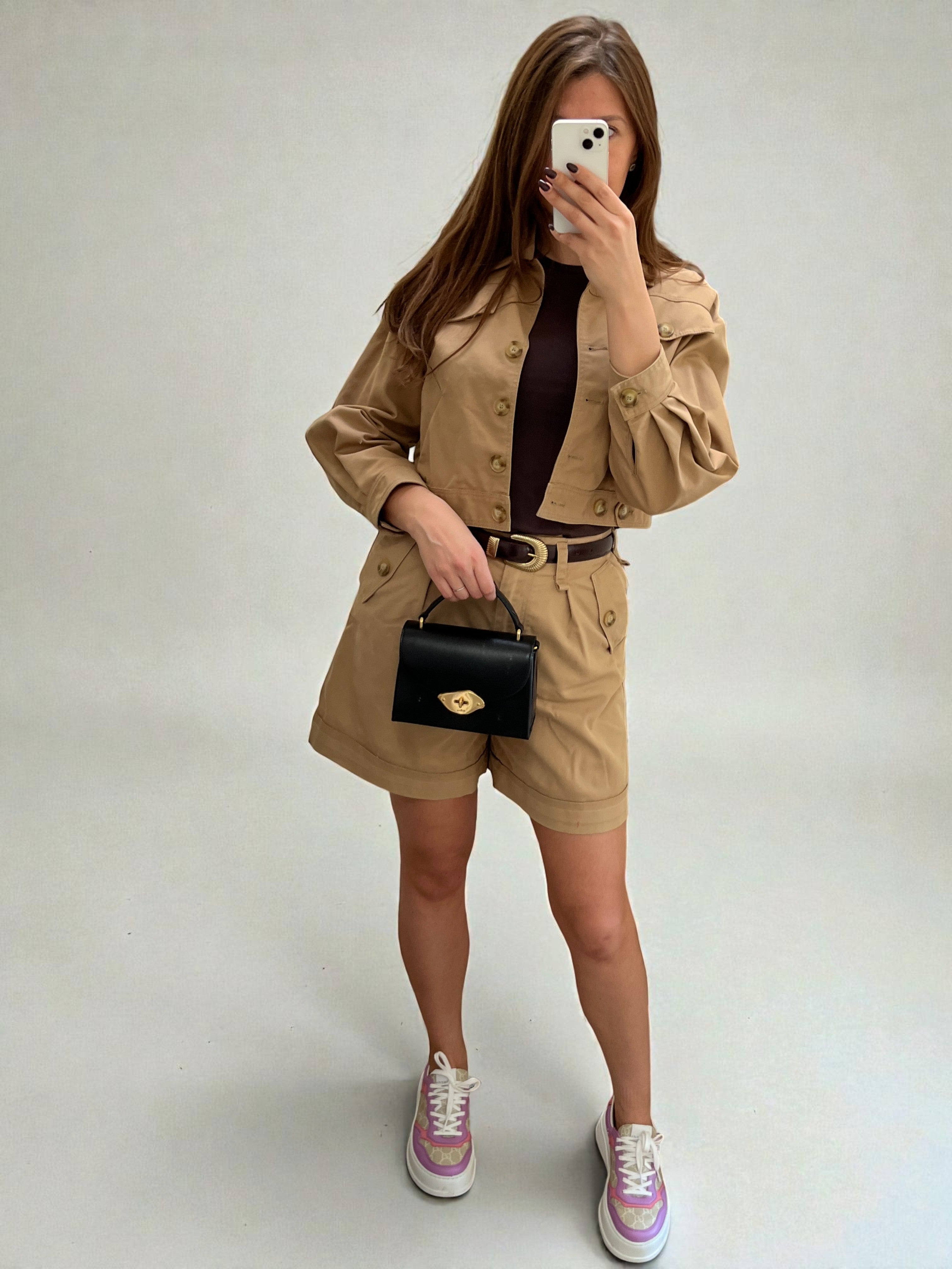 Mulberry Lana Small Top Handle Bag Black Smooth Leather