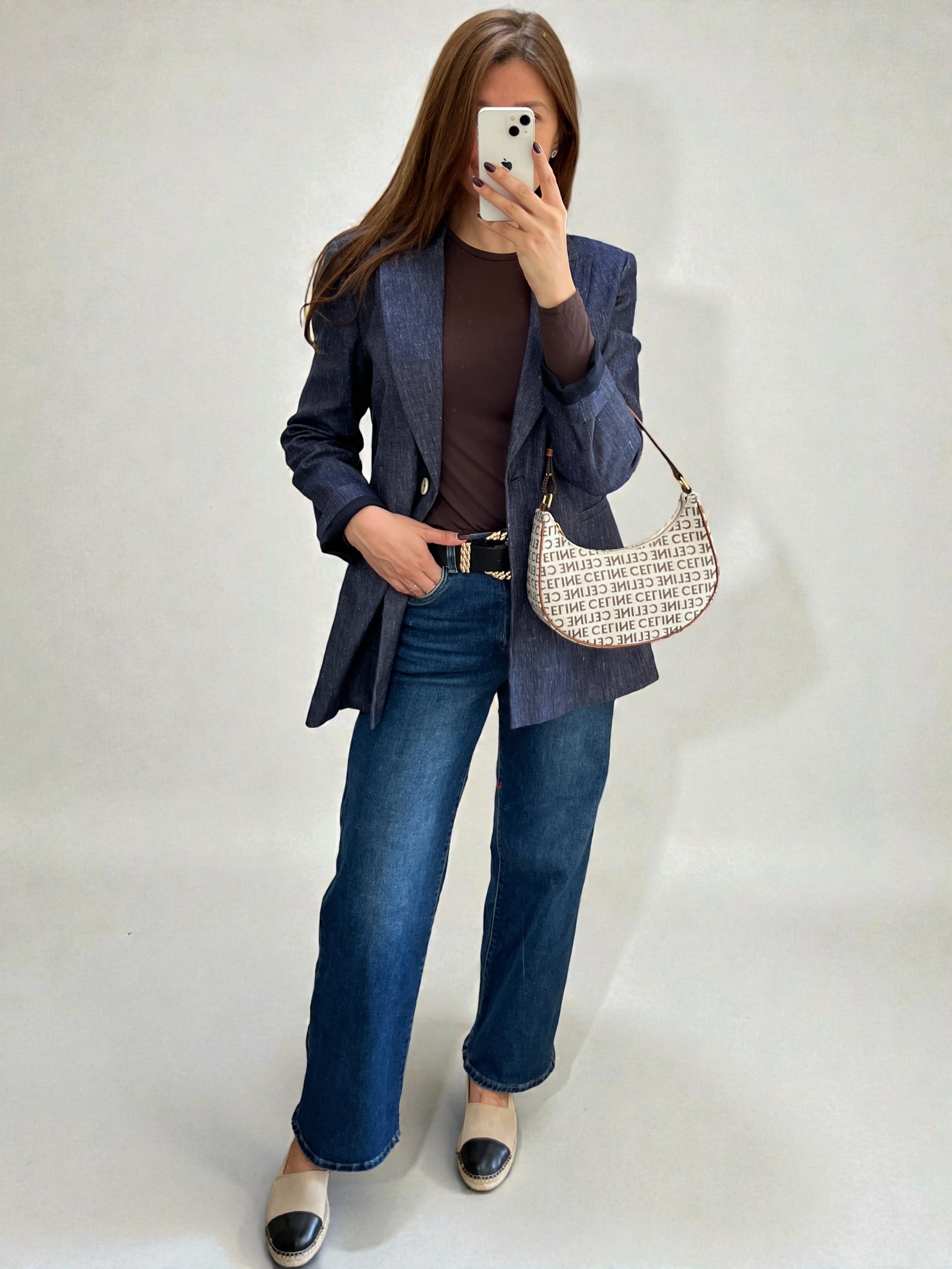 Céline Medium Ava Canvas Monogram Shoulder Bag