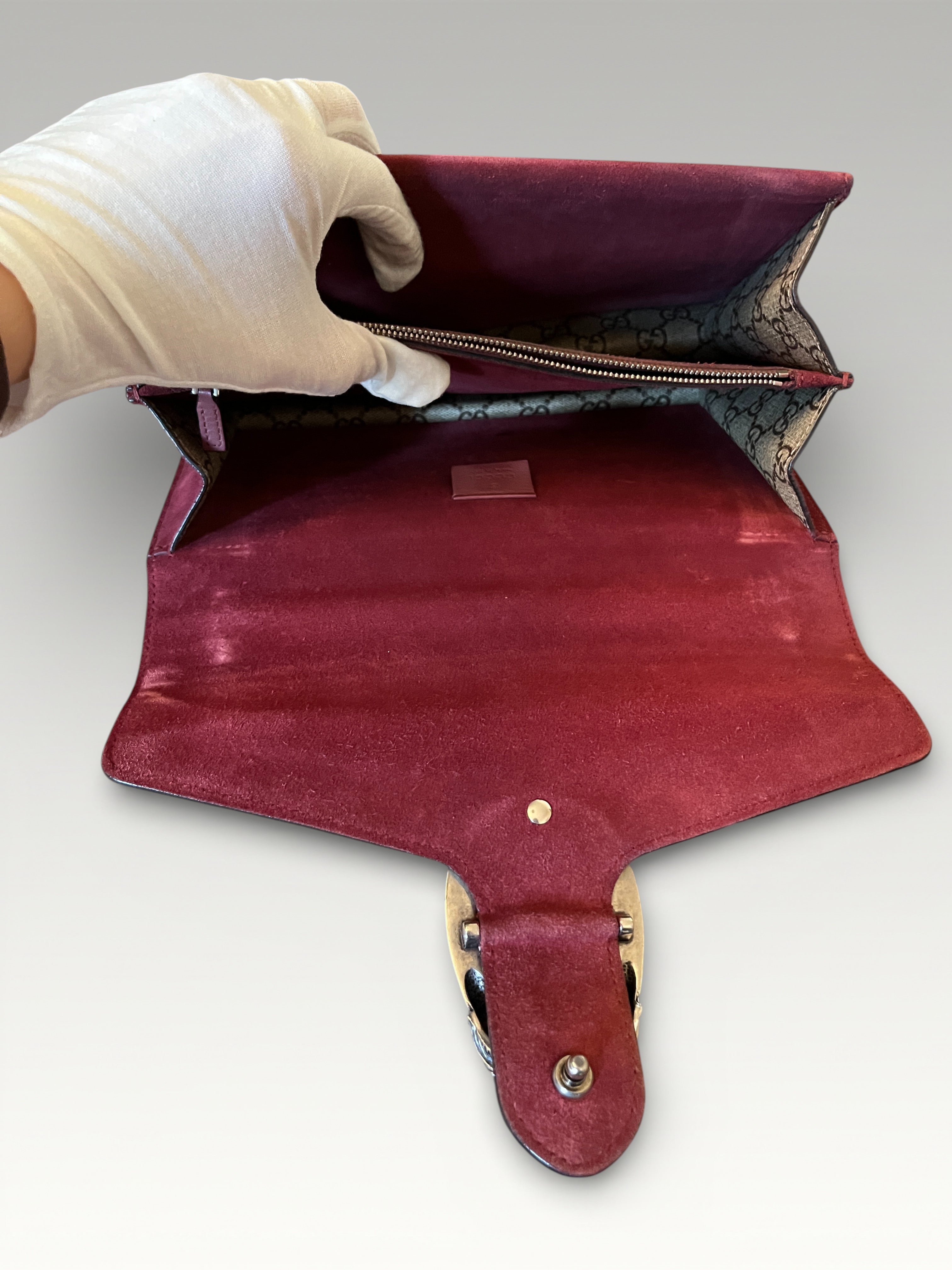 Gucci Dionysus GG Supreme Canvas Shoulder Bag Blooms Edition