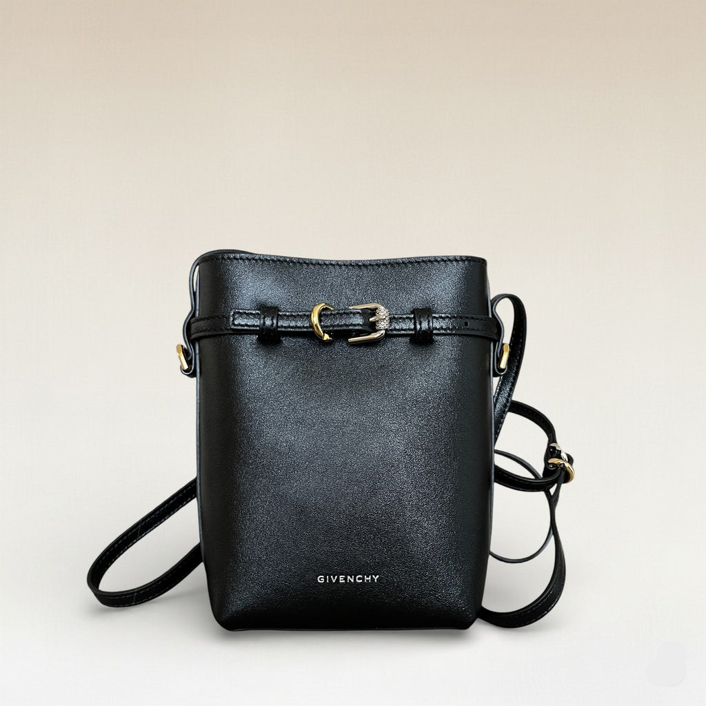 Givenchy Leather Crossbody Pouch Crossbody Black Smooth Leather