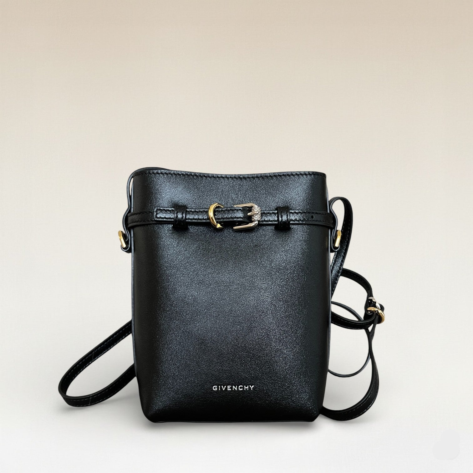 Givenchy Leather Crossbody Pouch Crossbody Black Smooth Leather