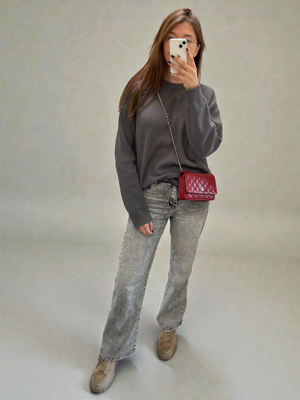 Chanel Classic Wallet On Chain Red Caviar Leather