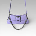 Balenciaga Lindsay Lilac Bag Smooth Leather Chain Strap
