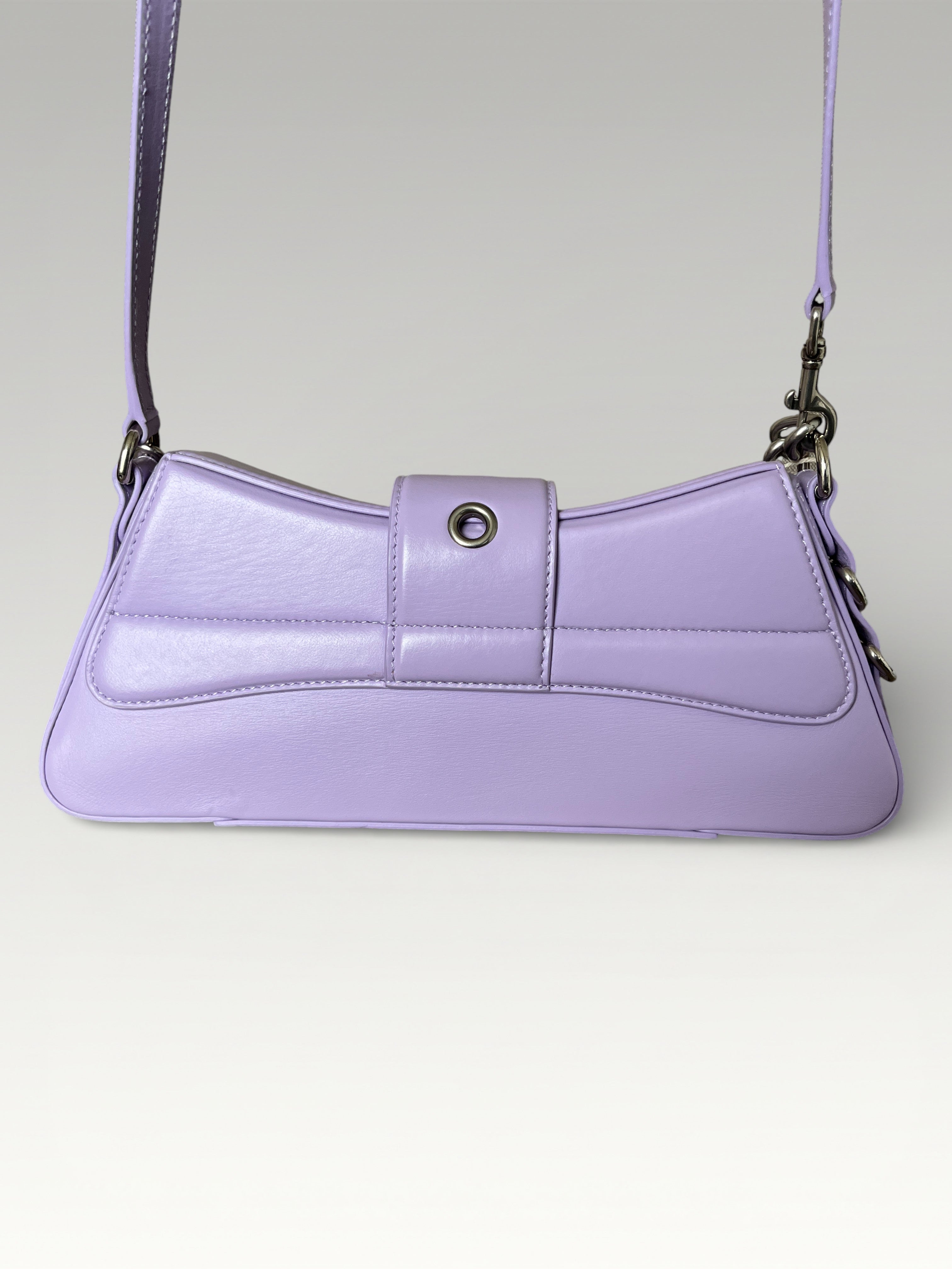 Balenciaga Lindsay Lilac Bag Smooth Leather Chain Strap