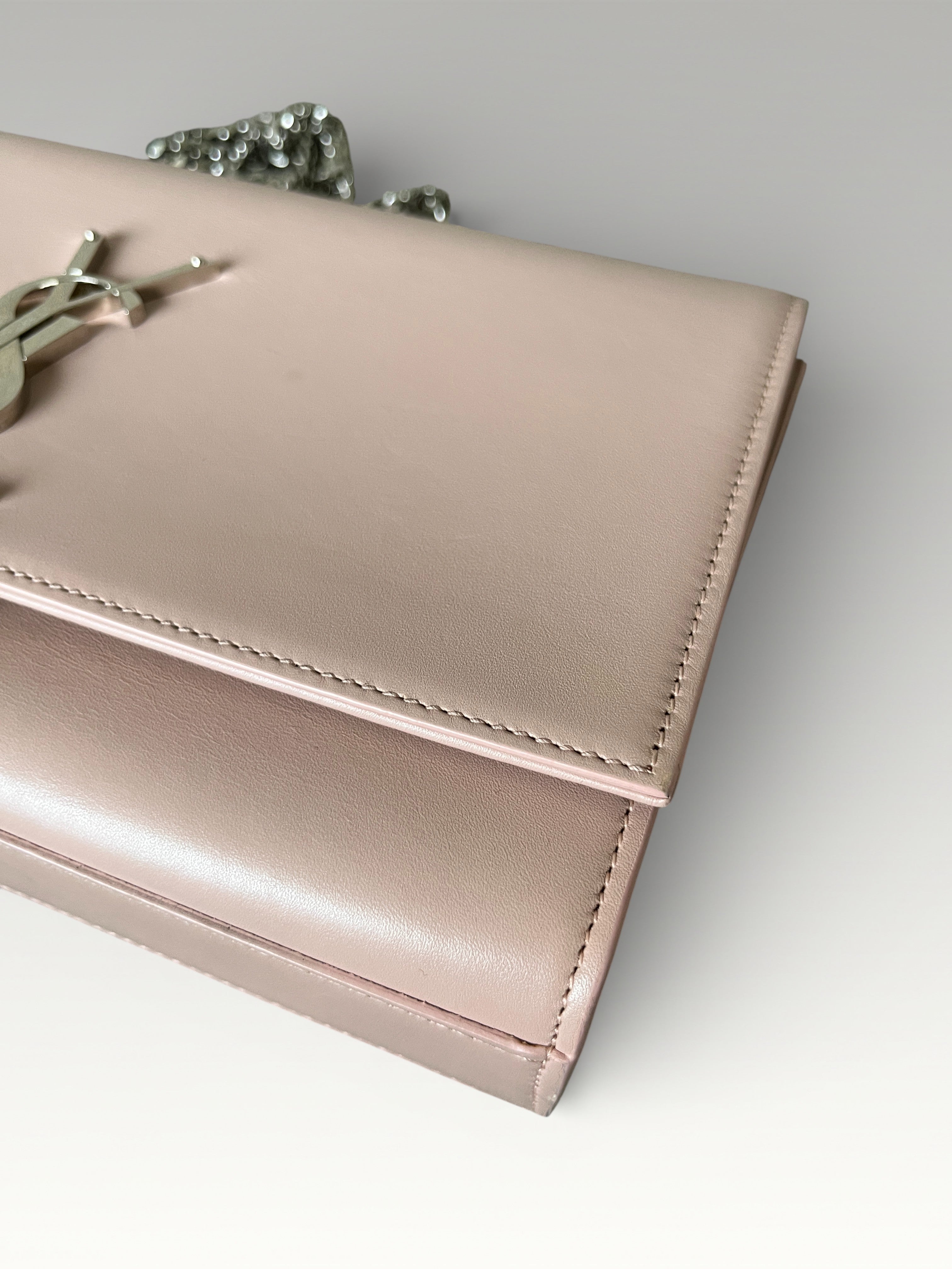 Saint Laurent Pompom Kate Flap Bag With Tassel