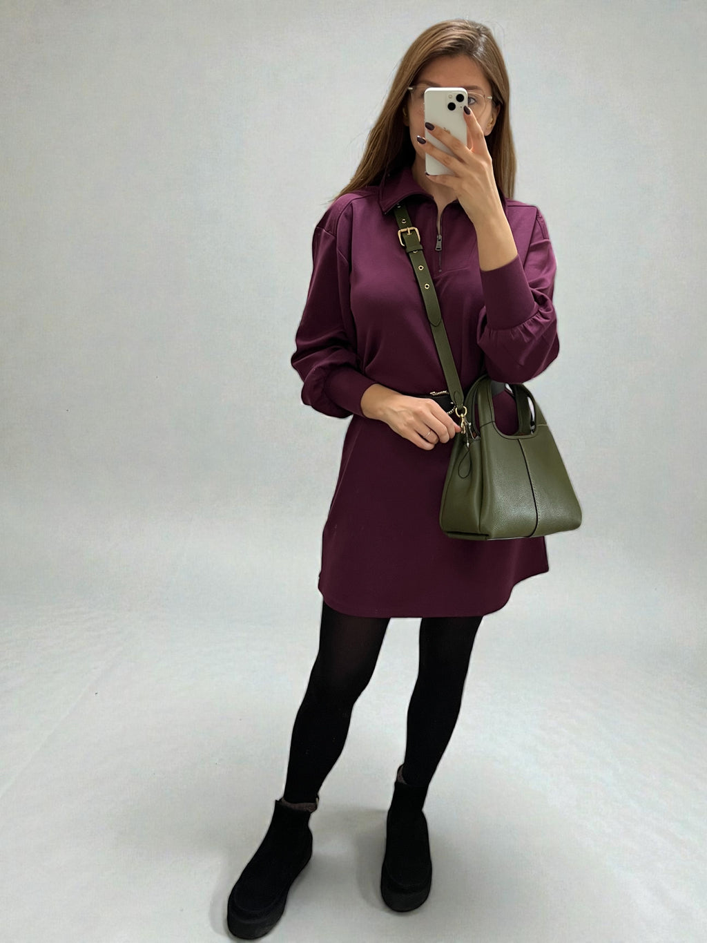 Coach Lana 23 Khaki Pebbled Leather