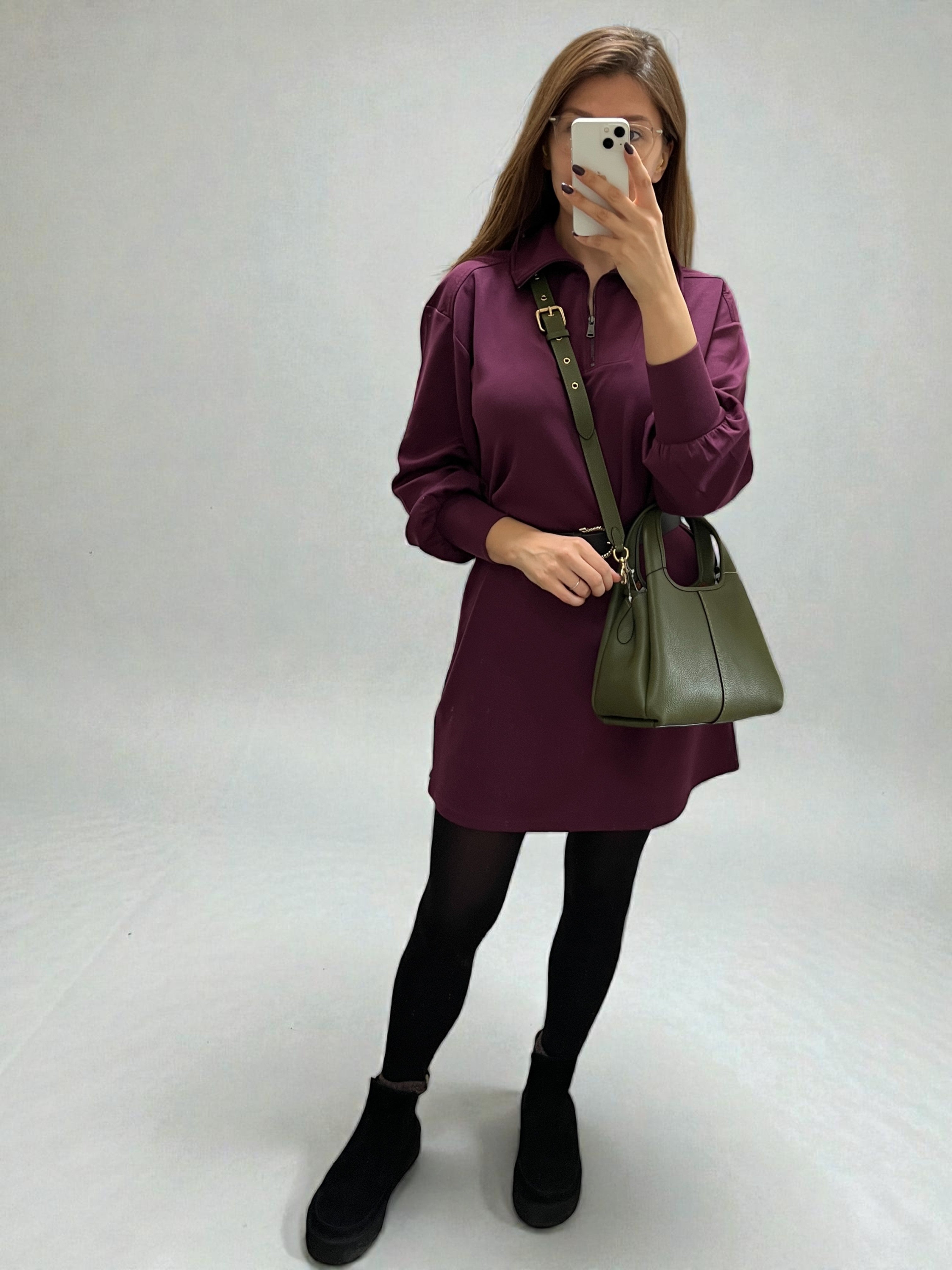 Coach Lana 23 Khaki Pebbled Leather