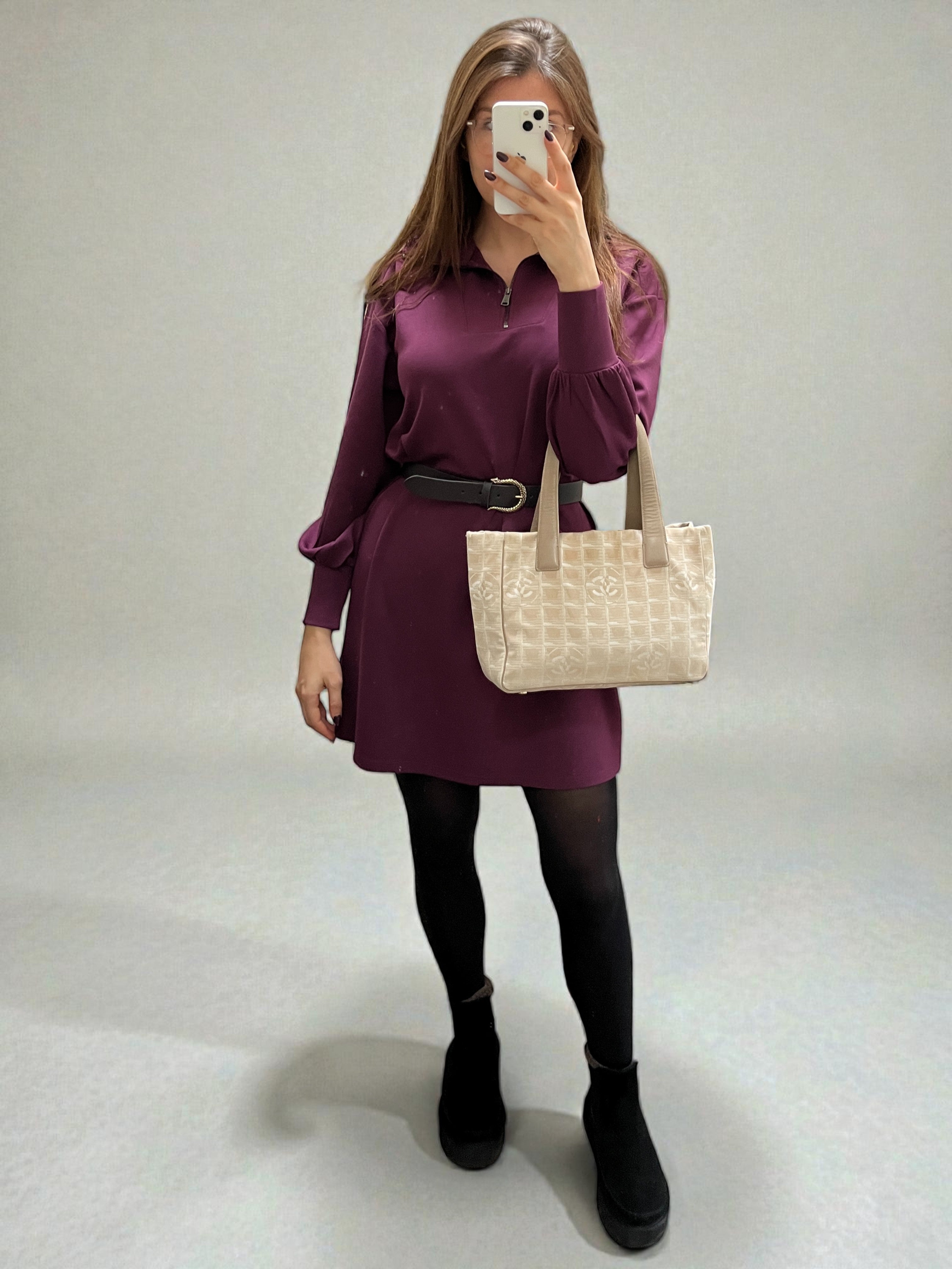 Chanel New Travel Line PM Tote Shopper Bag