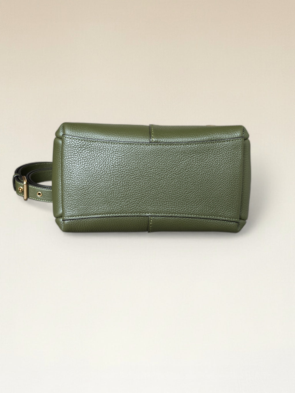 Coach Lana 23 Khaki Pebbled Leather
