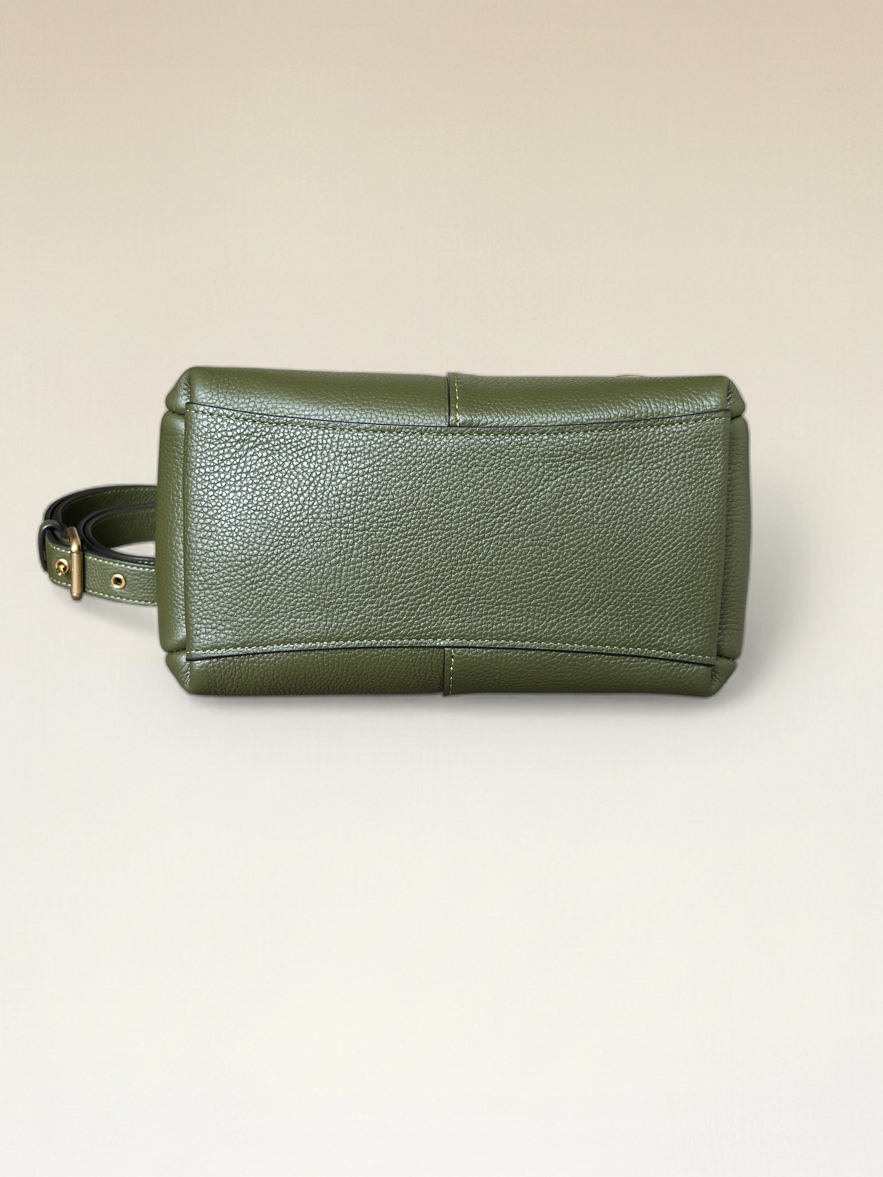 Coach Lana 23 Khaki Pebbled Leather