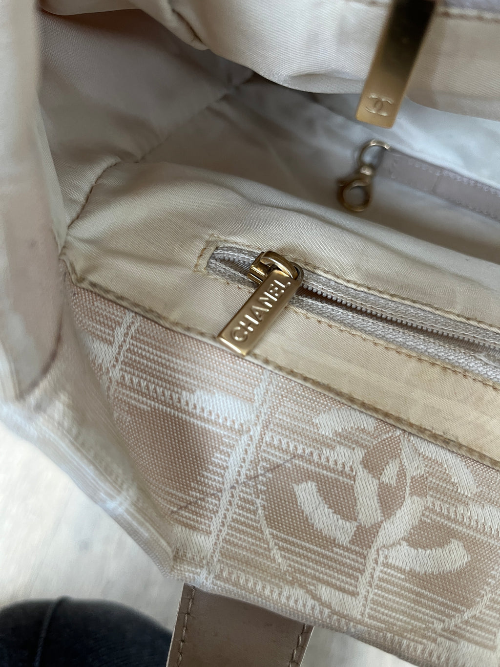 Chanel New Travel Line PM Tote Shopper Bag