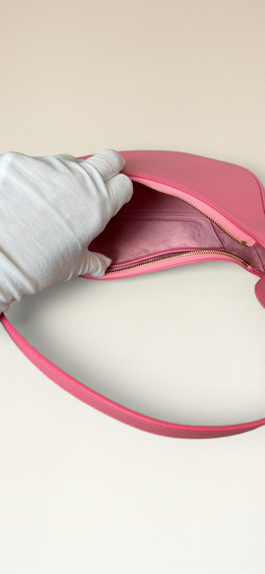 Celine Medium Ava Shoulder Bag In Smooth Pink Leather