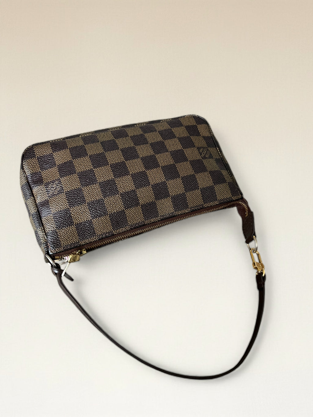 Louis Vuitton Pochette Accessoires Damier Ebene Coated Canvas