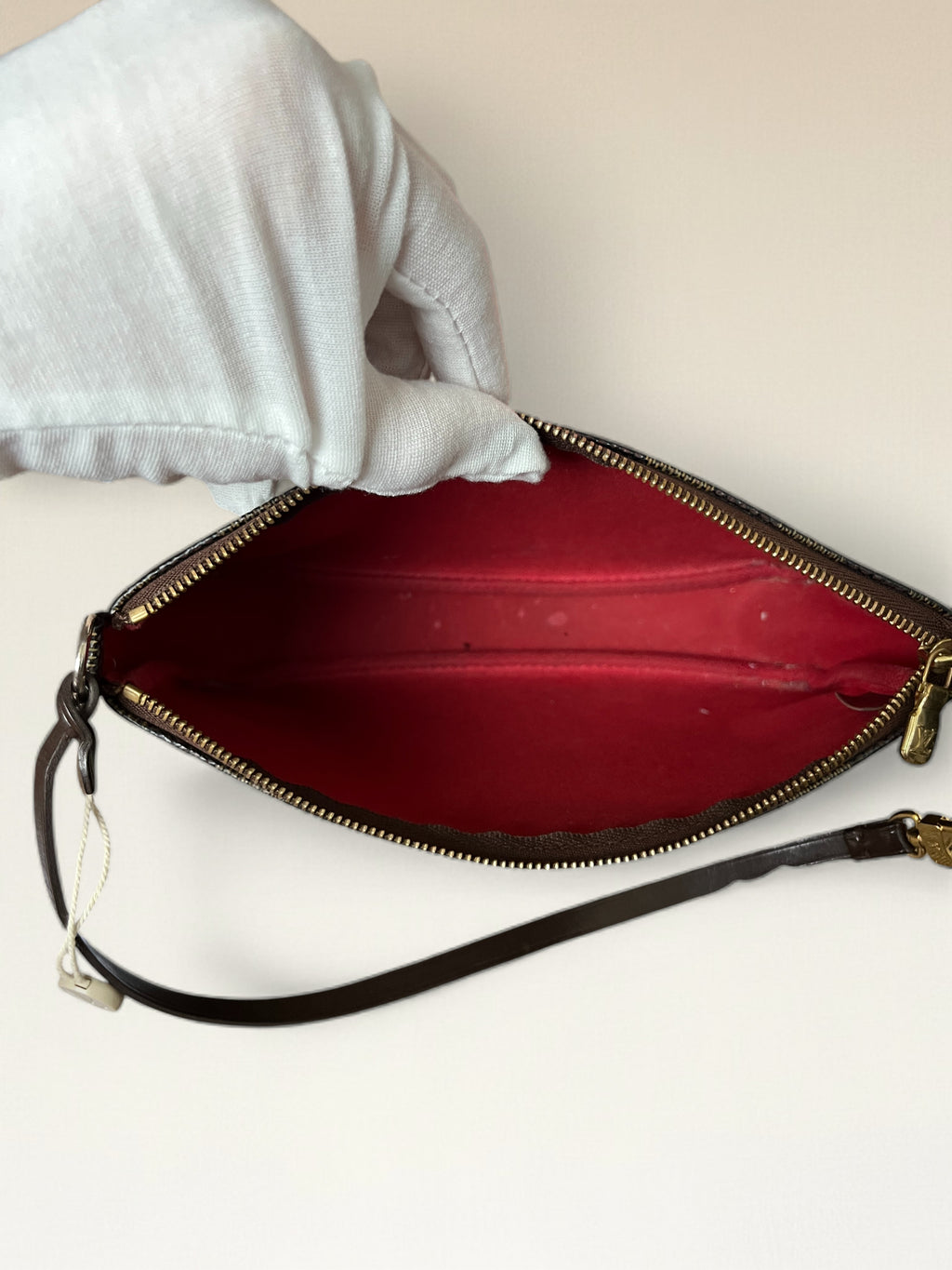 Louis Vuitton Pochette Accessoires Damier Ebene Coated Canvas