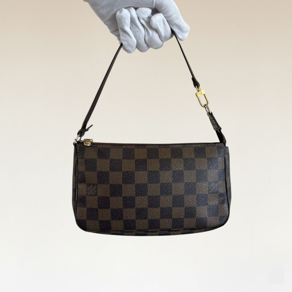 Louis Vuitton Pochette Accessoires Damier Ebene Coated Canvas
