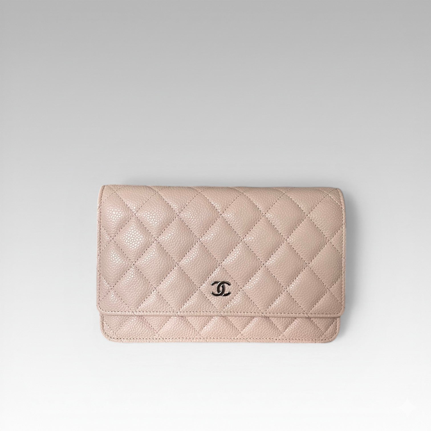 2013-2014 Chanel Classic Wallet On Chain Caviar Pink