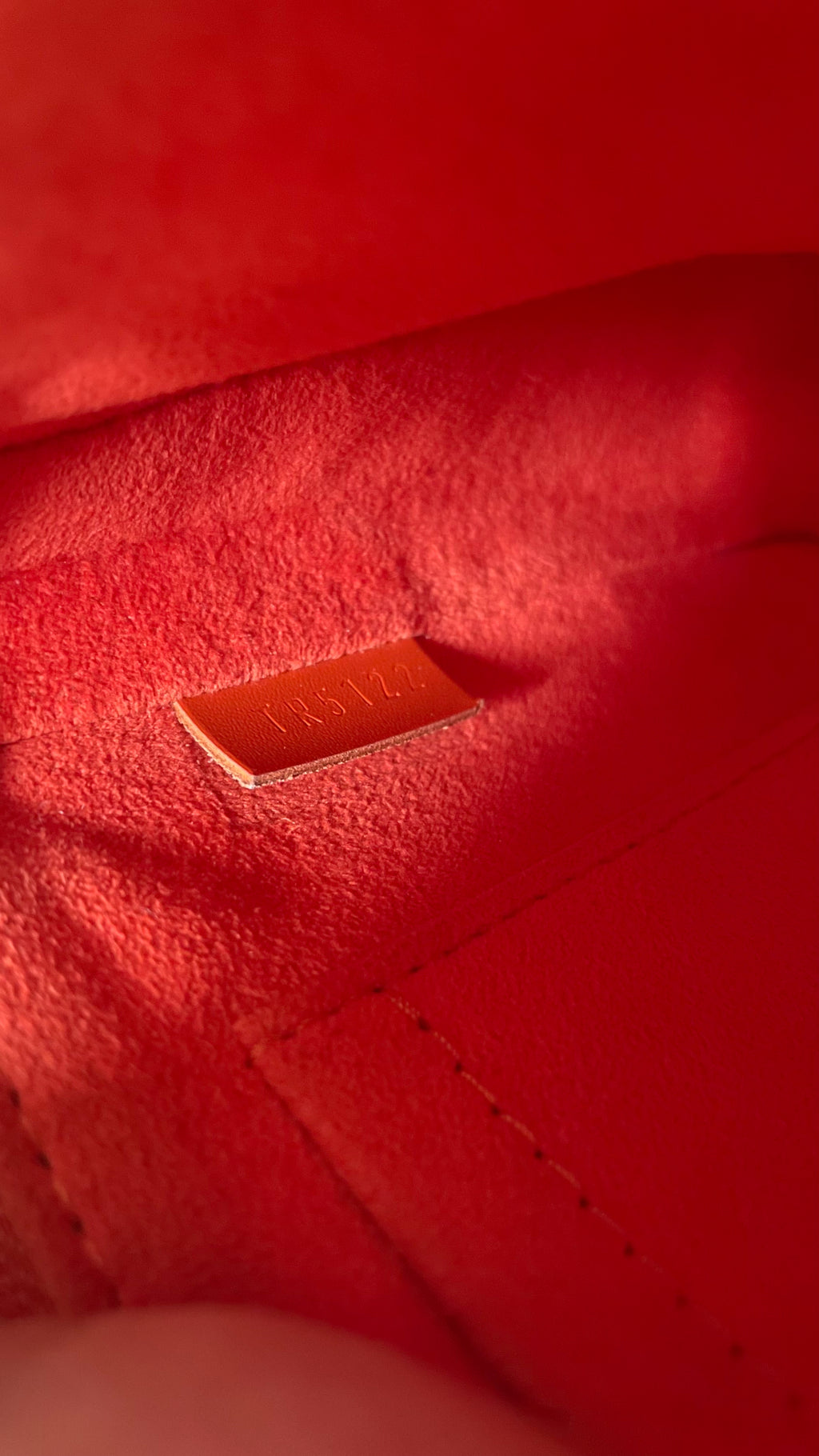 Louis Vuitton Pochette Accessoires In LV Signature Epi Leather Orange