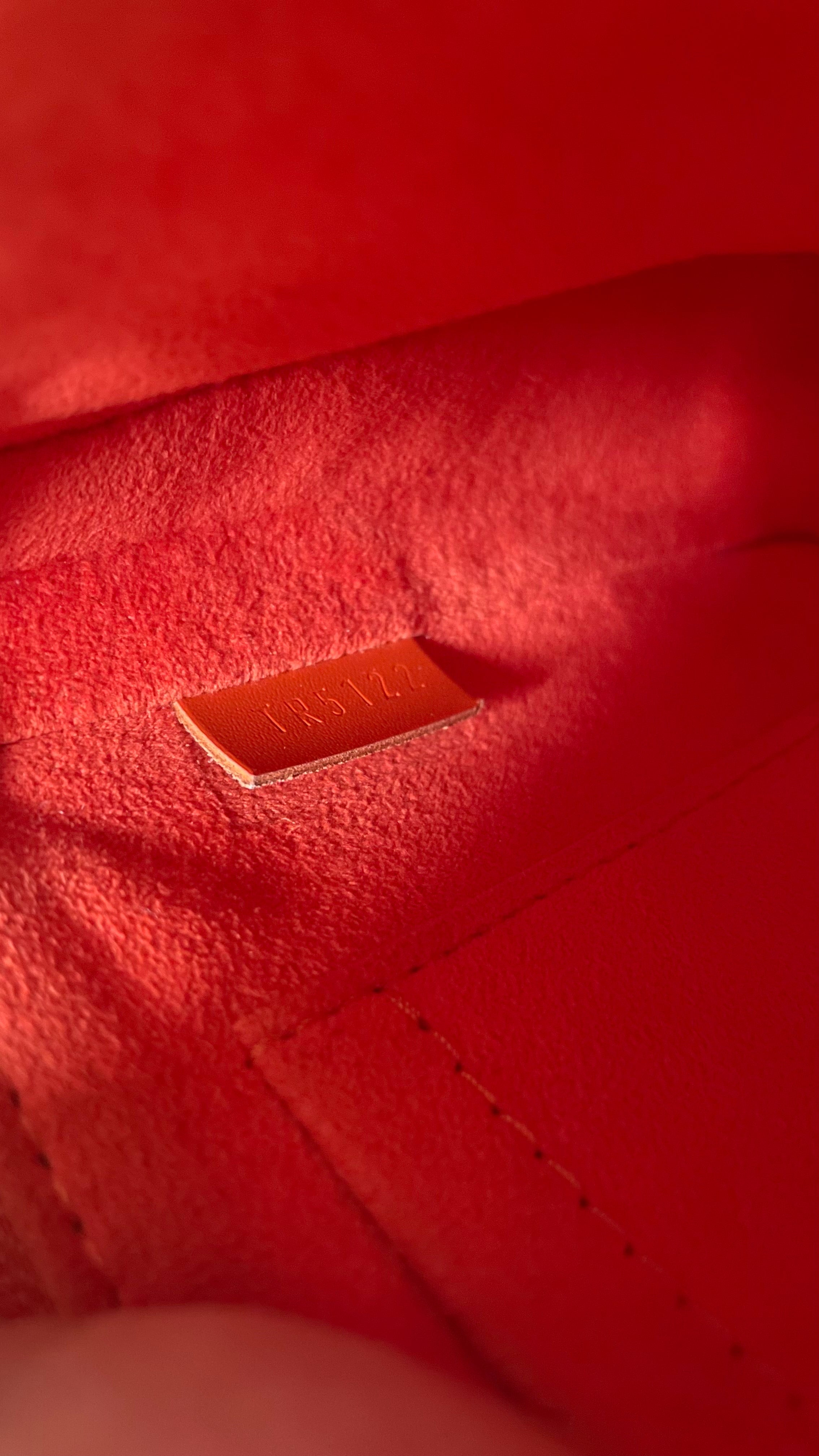 Louis Vuitton Pochette Accessoires In LV Signature Epi Leather Orange