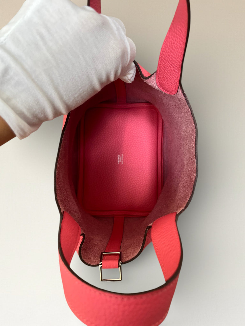 2017 Hermès Picotin Lock 18 Rose Azalèe Taurillon Clemence PHW