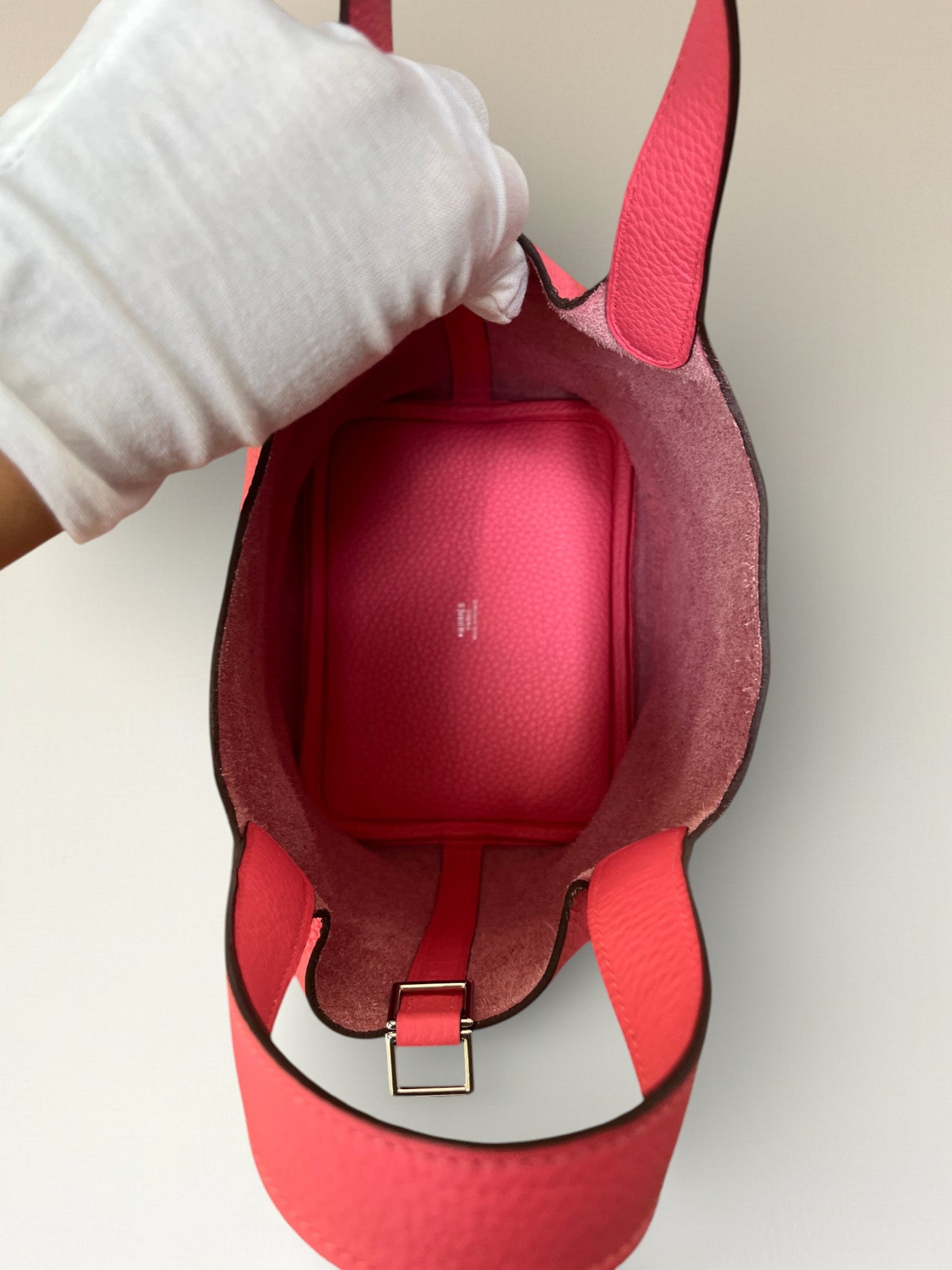 2017 Hermès Picotin Lock 18 Rose Azalèe Taurillon Clemence PHW