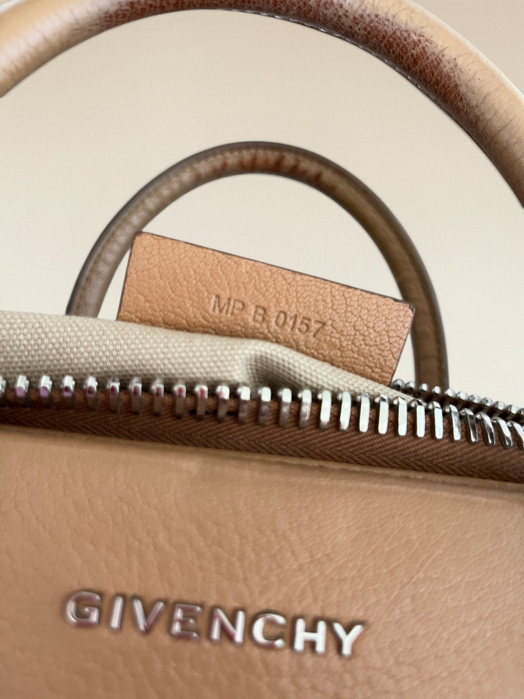 Givenchy Antigona Large Leather Tote Bag Camel Colour