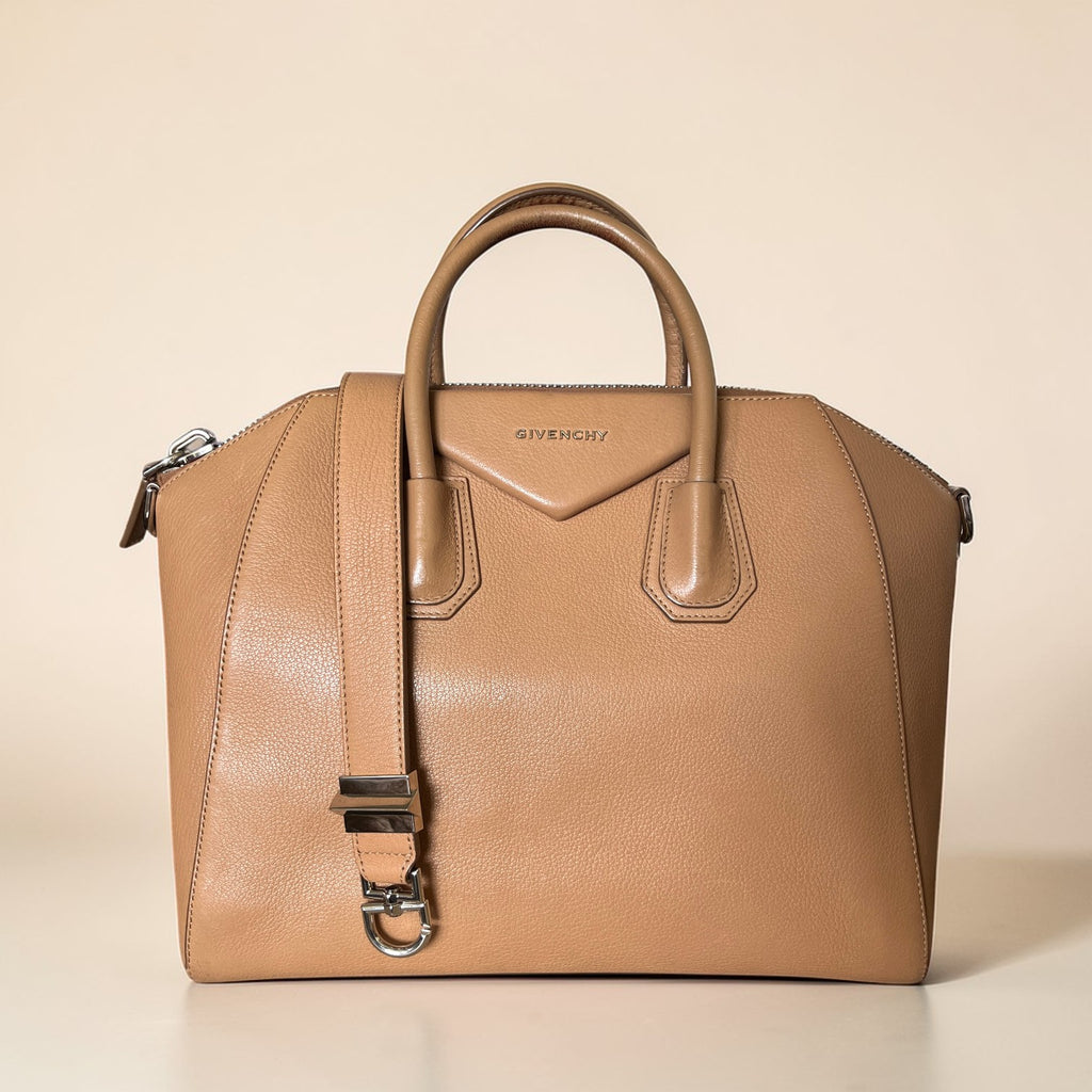 Givenchy Antigona Large Leather Tote Bag Camel Colour