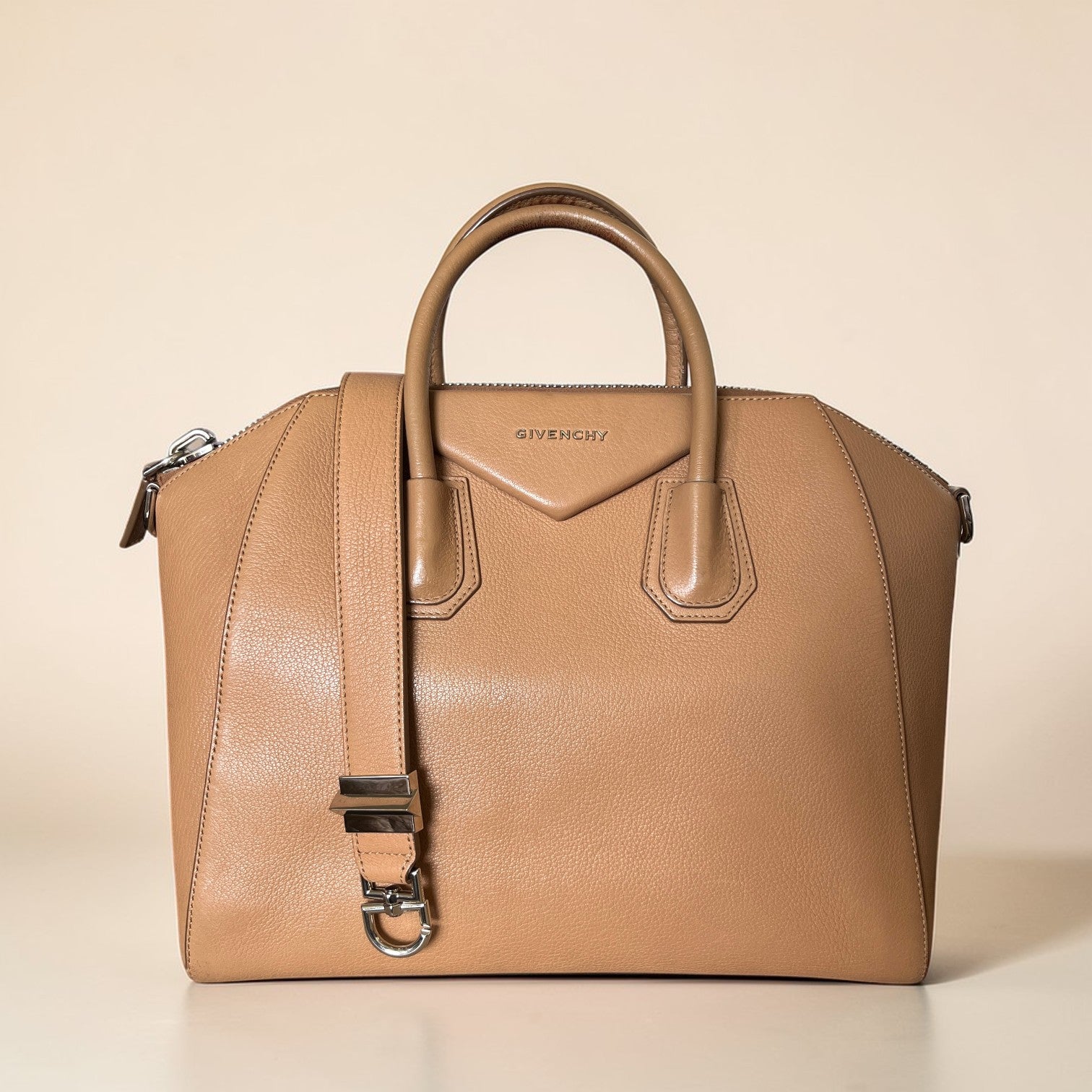 Givenchy Antigona Large Leather Tote Bag Camel Colour