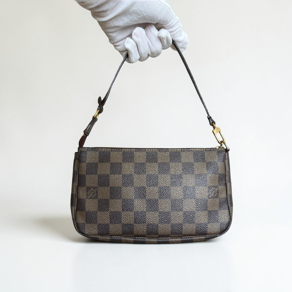 2008 Louis Vuitton Pochette Accessoires In Damier Ebene Coated Canvas