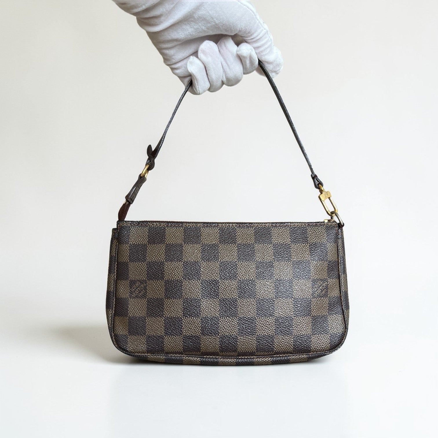 2008 Louis Vuitton Pochette Accessoires In Damier Ebene Coated Canvas