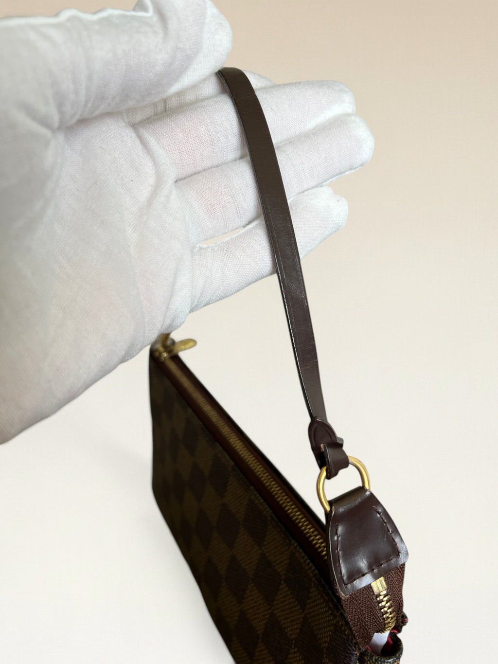 2008 Louis Vuitton Pochette Accessoires In Damier Ebene Coated Canvas