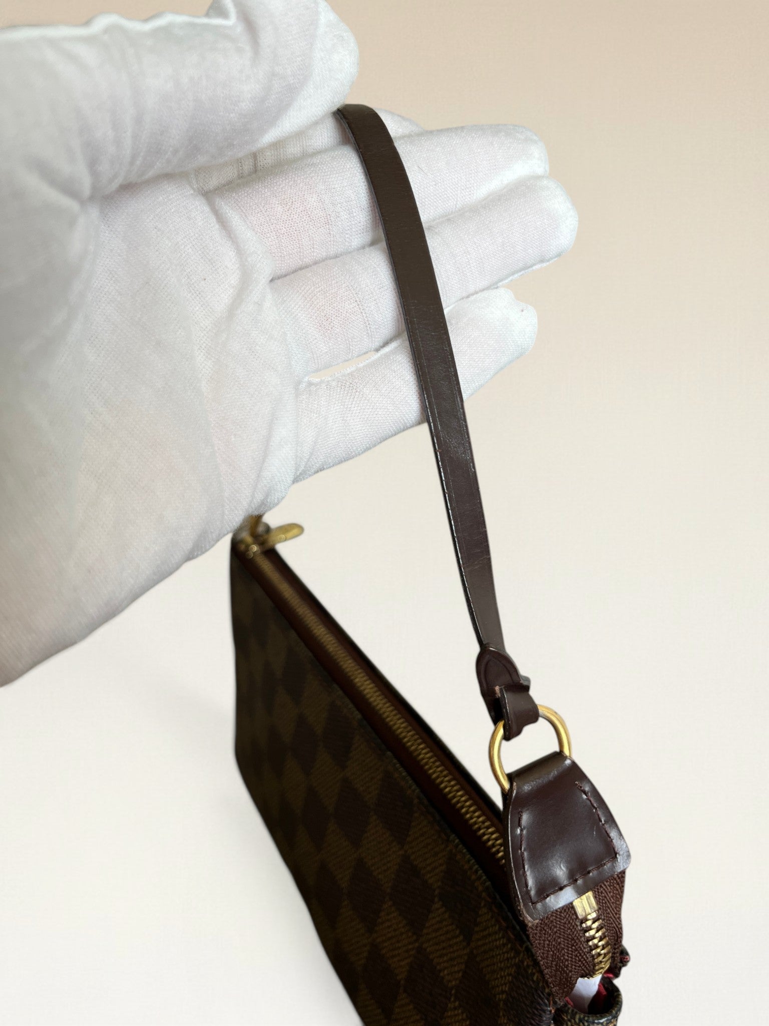 2008 Louis Vuitton Pochette Accessoires In Damier Ebene Coated Canvas